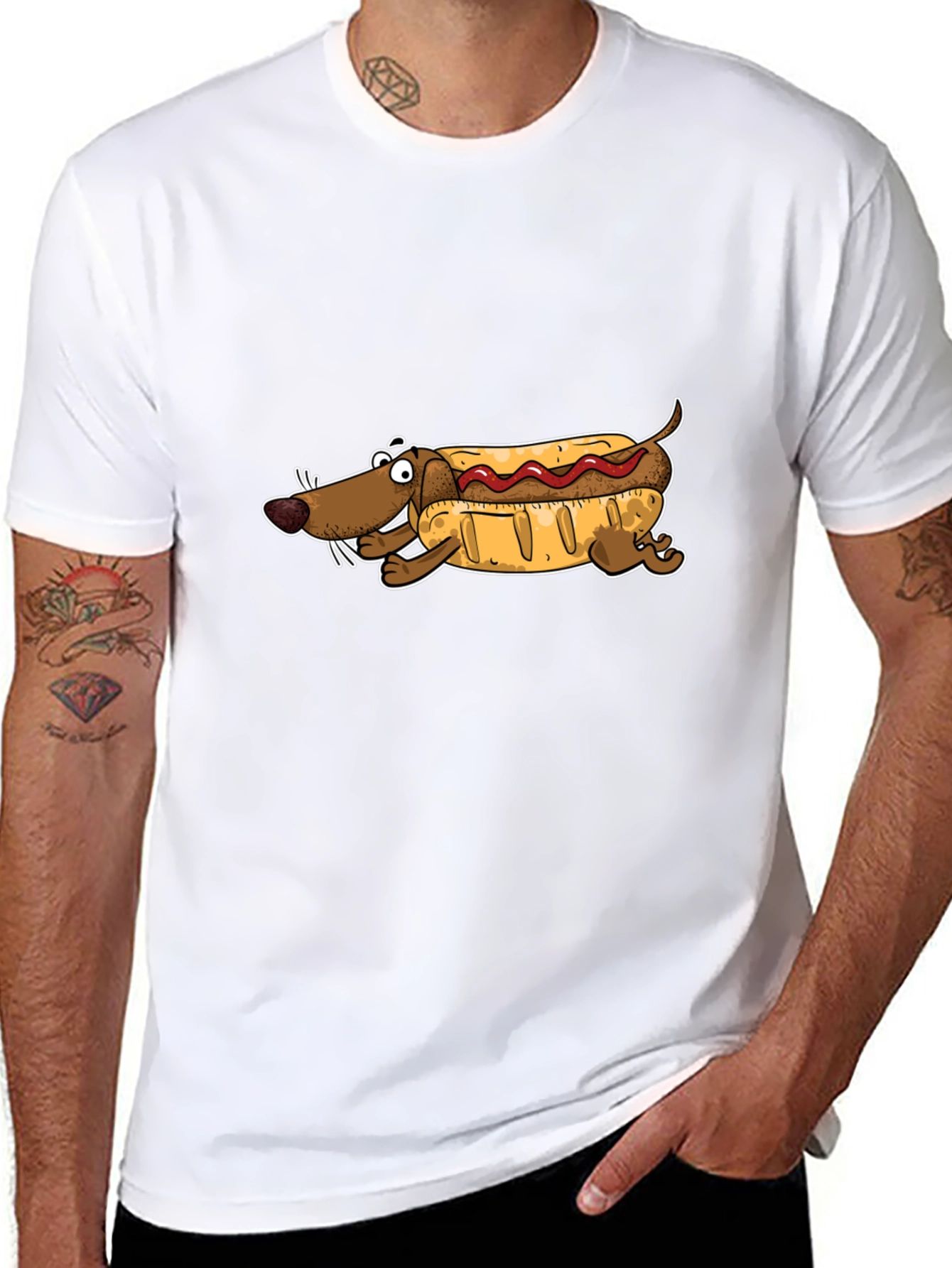 Hot Dog Dachshund T-Shirt - Funny Wiener Dog Tee