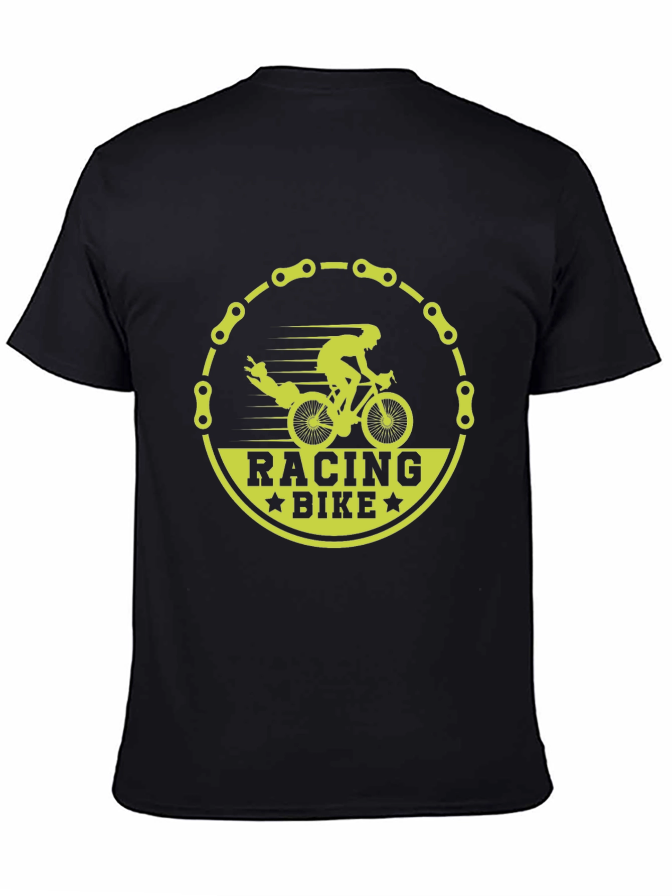 Racing Bike Graphic T-Shirt - Black