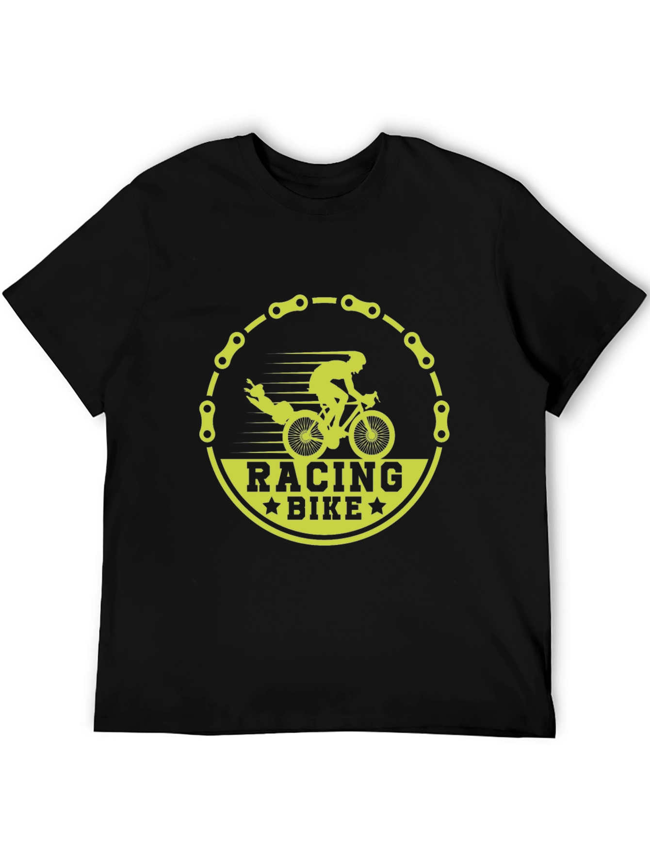 Racing Bike Graphic T-Shirt - Black