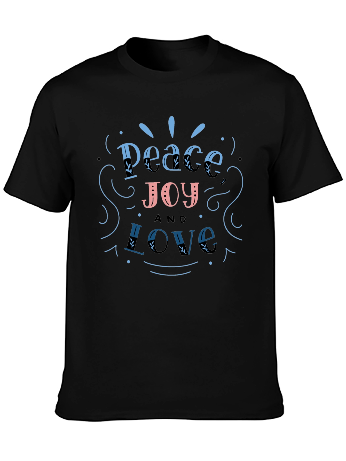 Peace Joy Love Graphic T-Shirt - Casual Unisex Tee