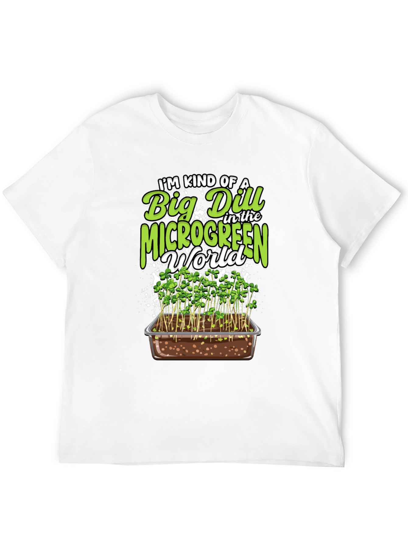 Big Dill Microgreen World Graphic Tee