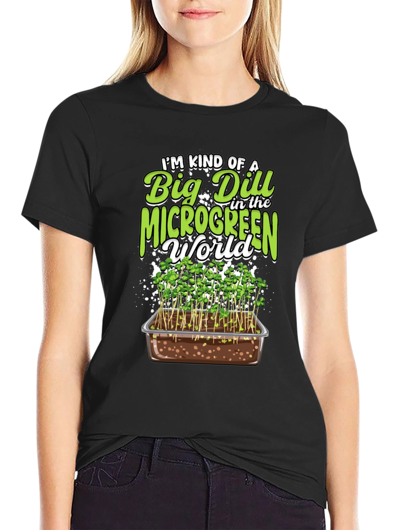 Big Dill Microgreen World Graphic Tee