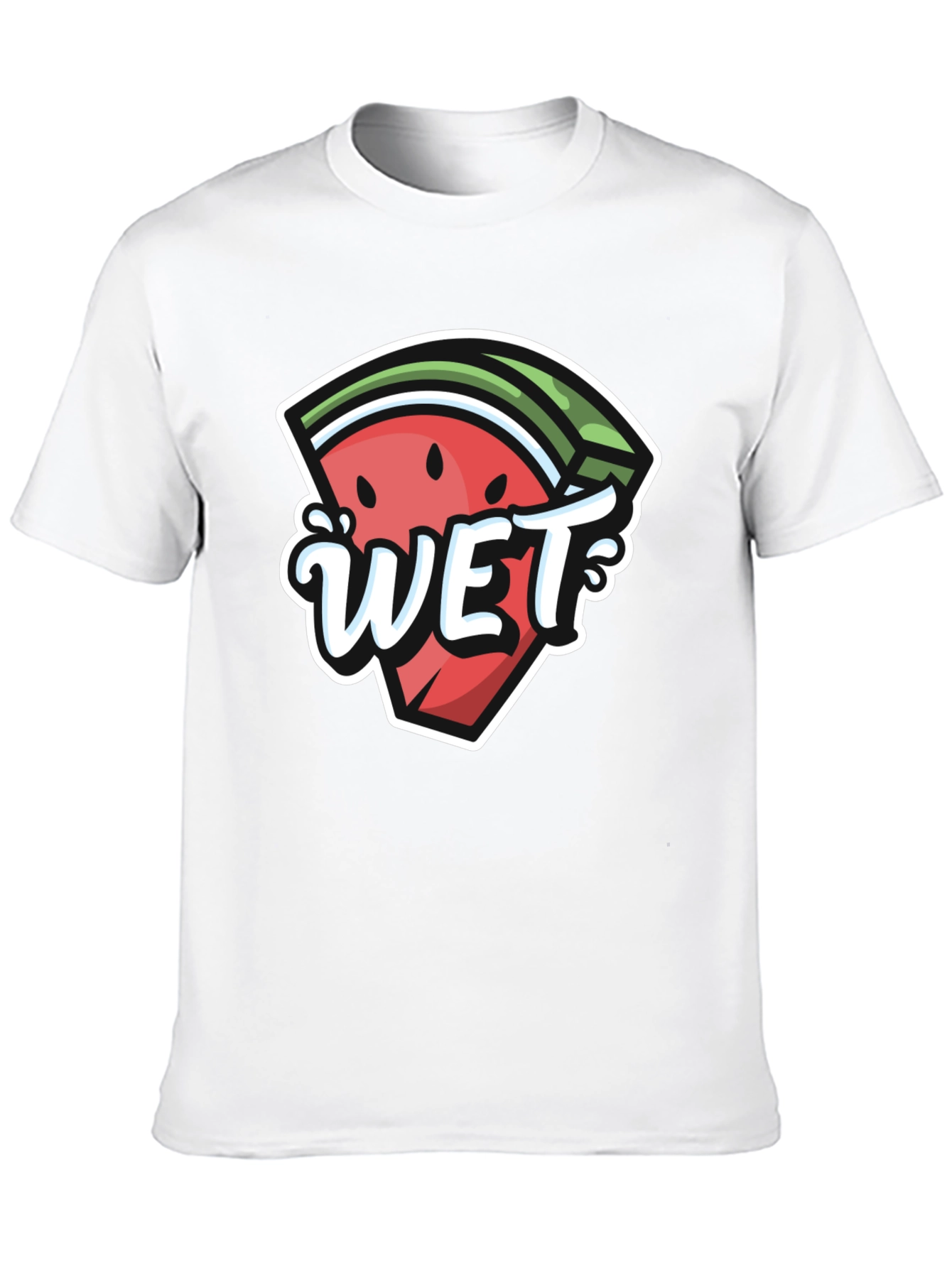Wet Watermelon Graphic Tee - Summer Fun