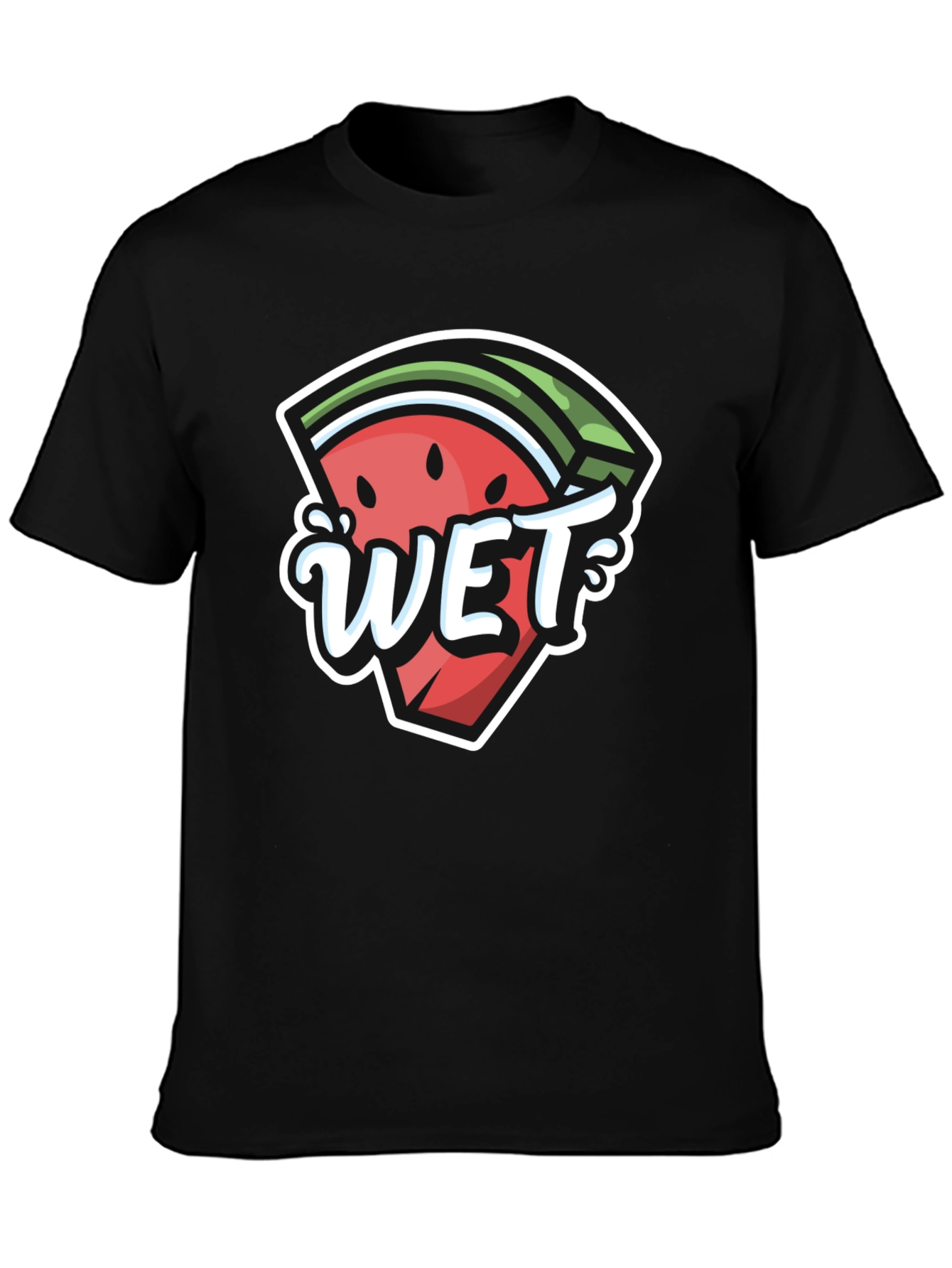 Wet Watermelon Graphic Tee - Summer Fun
