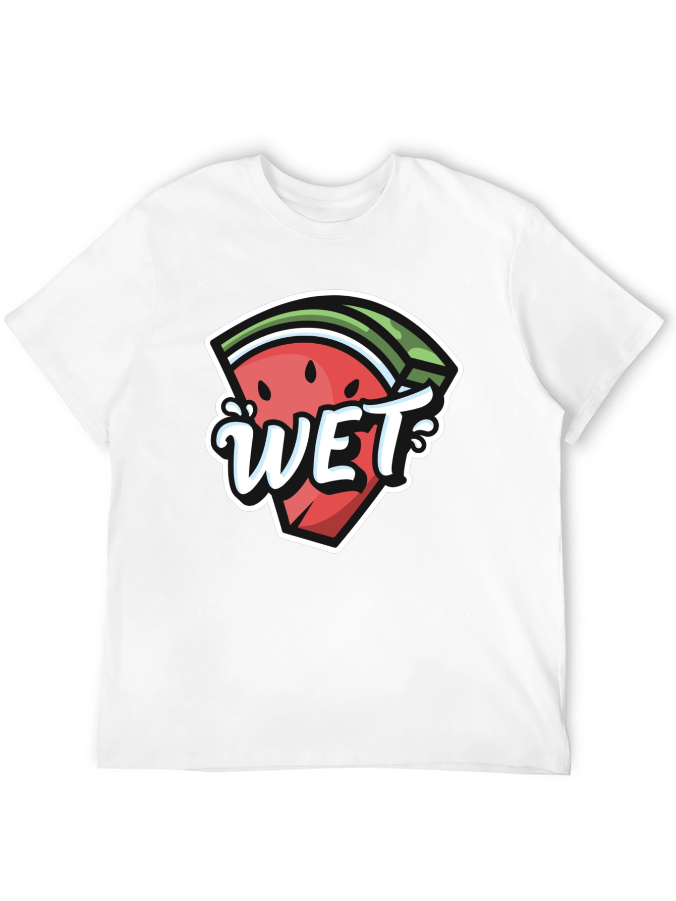Wet Watermelon Graphic Tee - Summer Fun