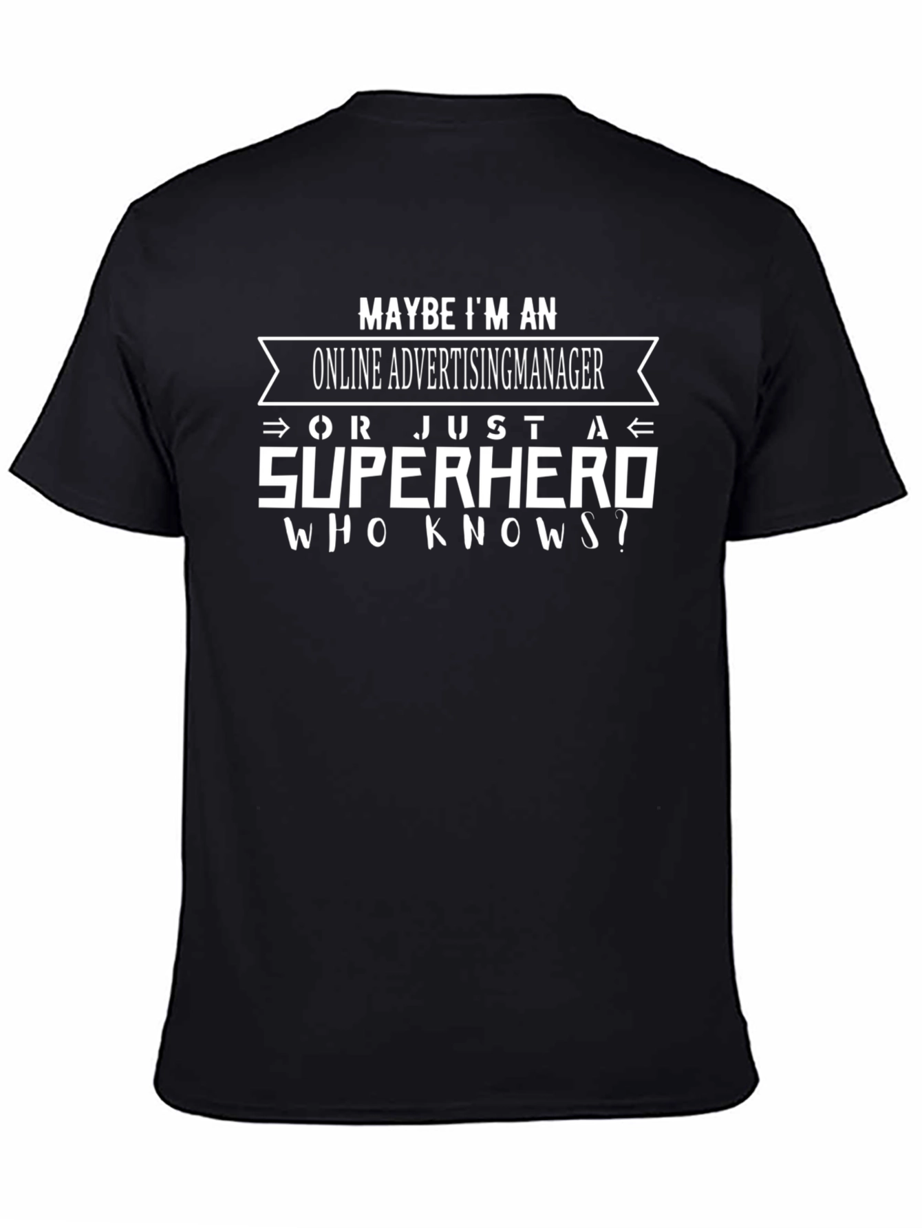 Online Advertising Manager Superhero T-Shirt