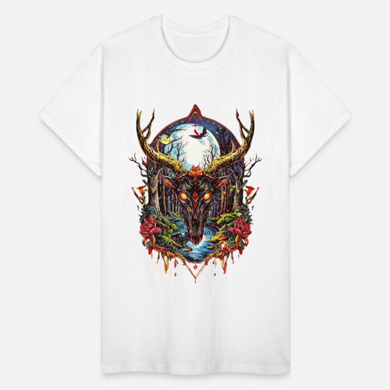 Demonic Forest Stag – Dark Gothic Fantasy