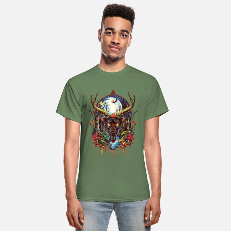 Demonic Forest Stag – Dark Gothic Fantasy