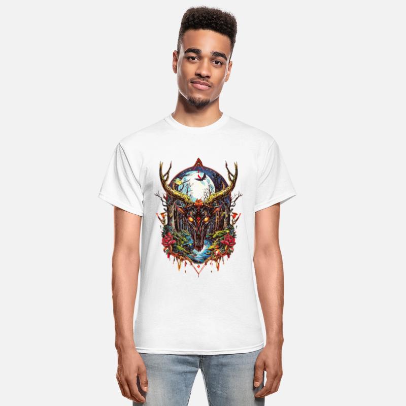 Demonic Forest Stag – Dark Gothic Fantasy