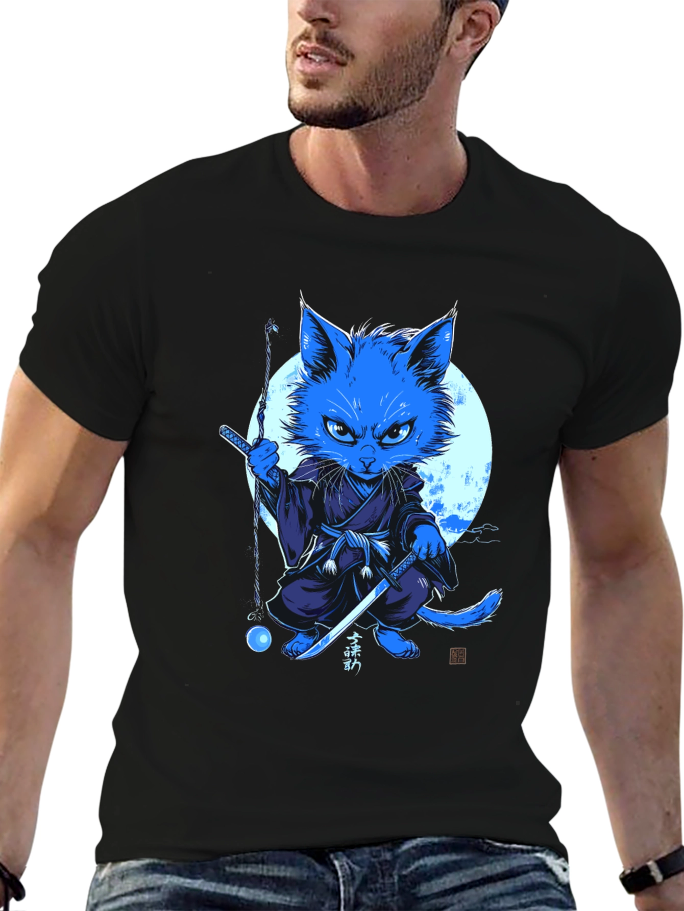 Ninja Cat T-Shirt - Unique Graphic Tee