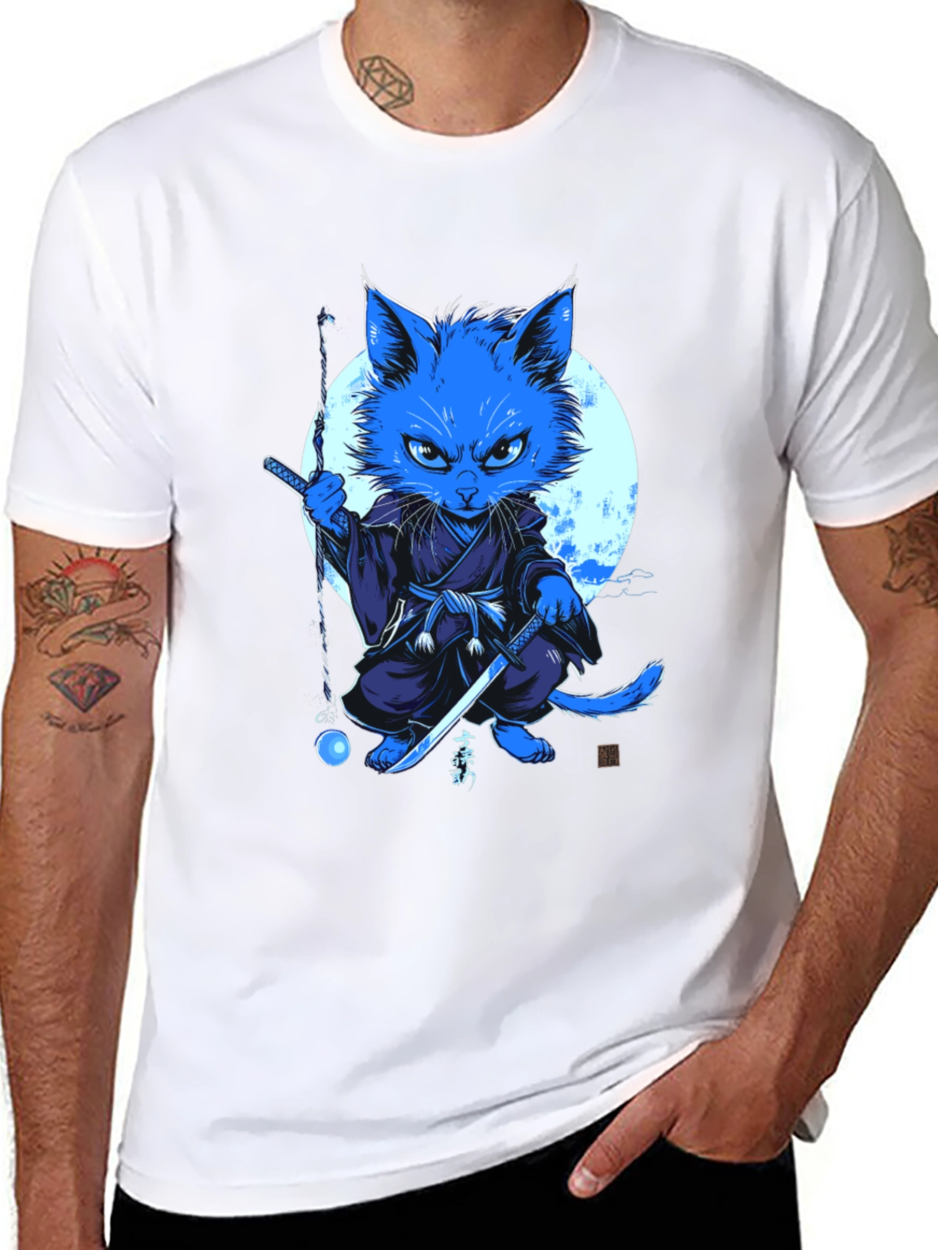 Ninja Cat T-Shirt - Unique Graphic Tee