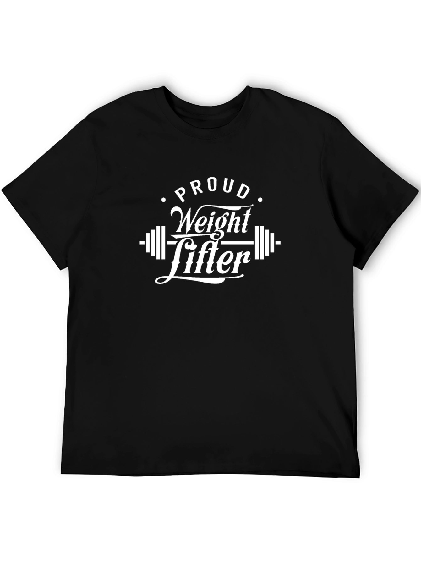 Proud Weight Lifter Black T-Shirt