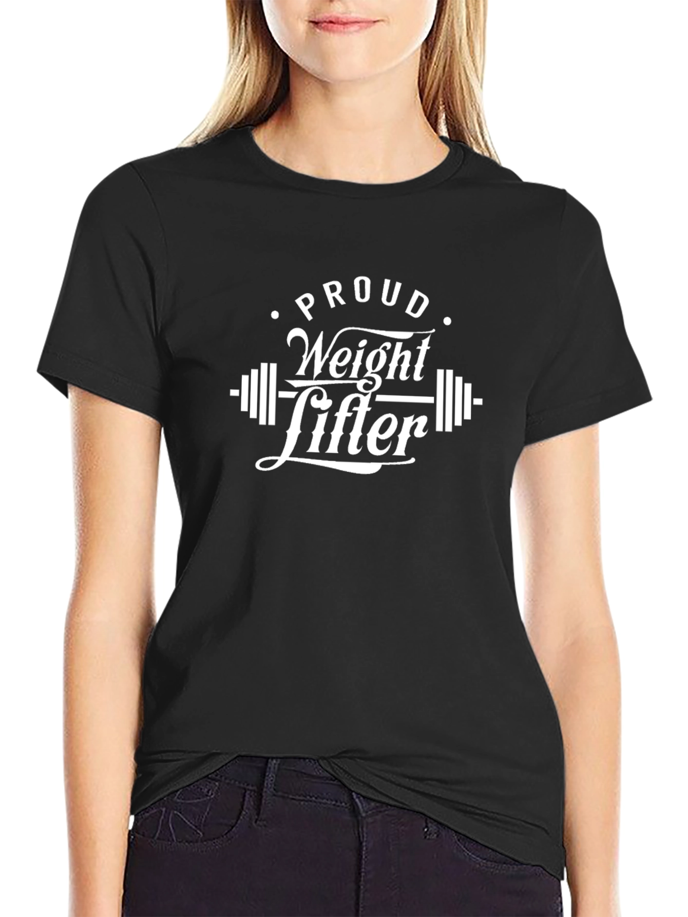 Proud Weight Lifter Black T-Shirt