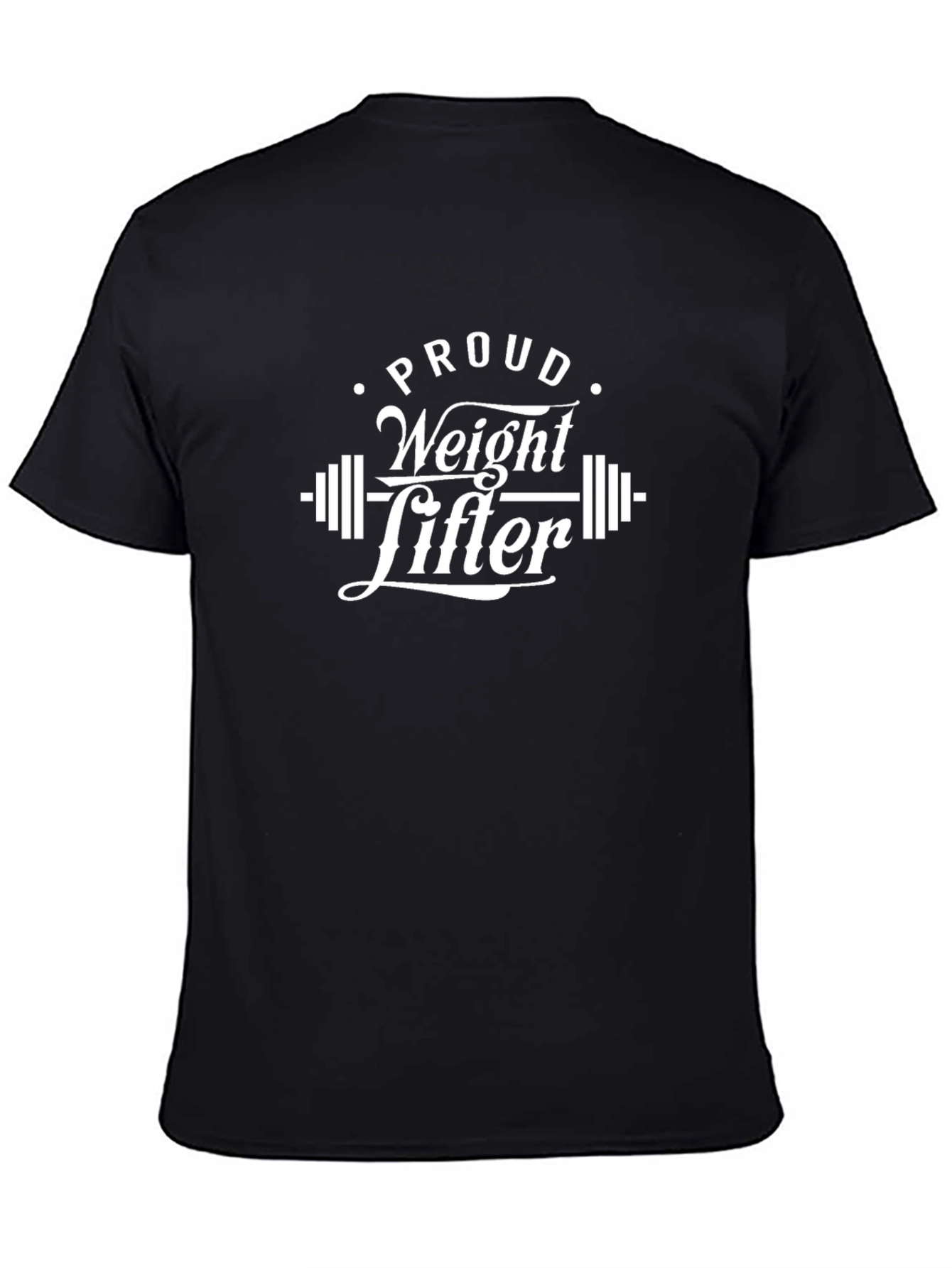 Proud Weight Lifter Black T-Shirt