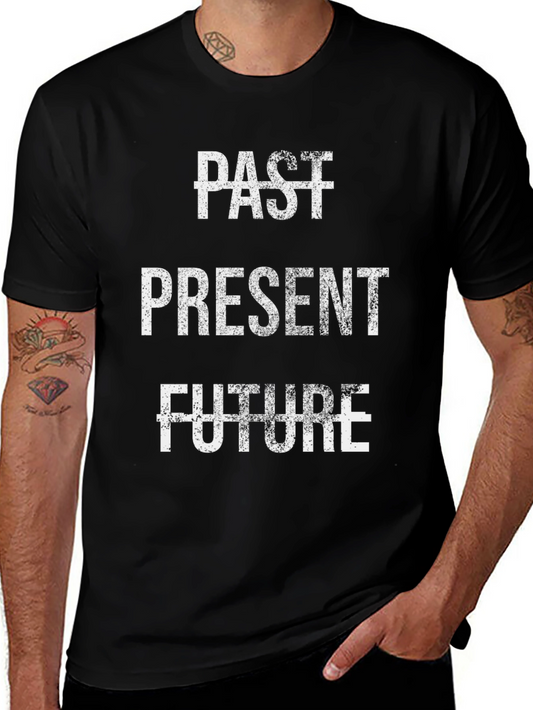 Past Present Future Graphic Tee - Black