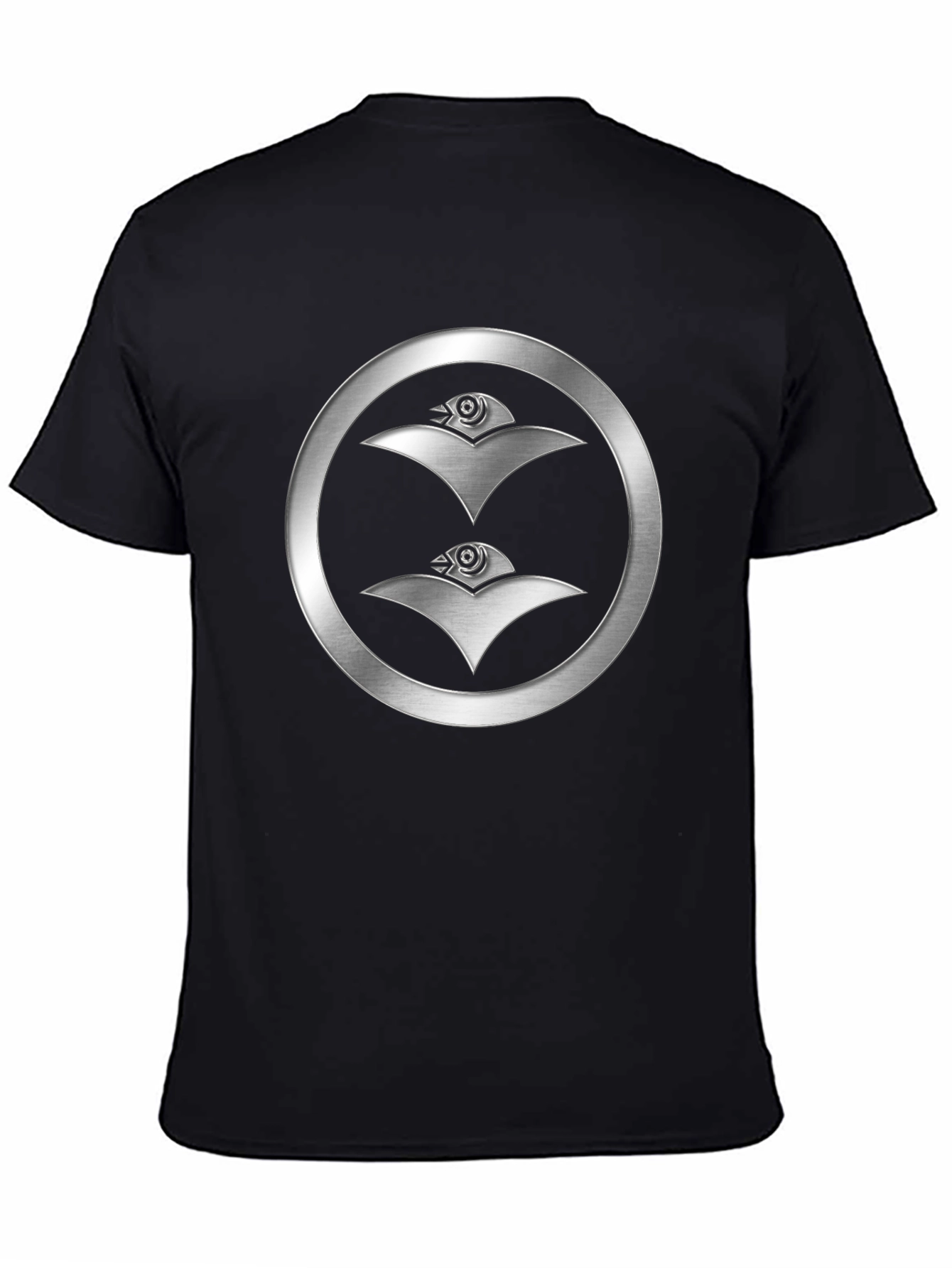 Silver Emblem Black T-Shirt
