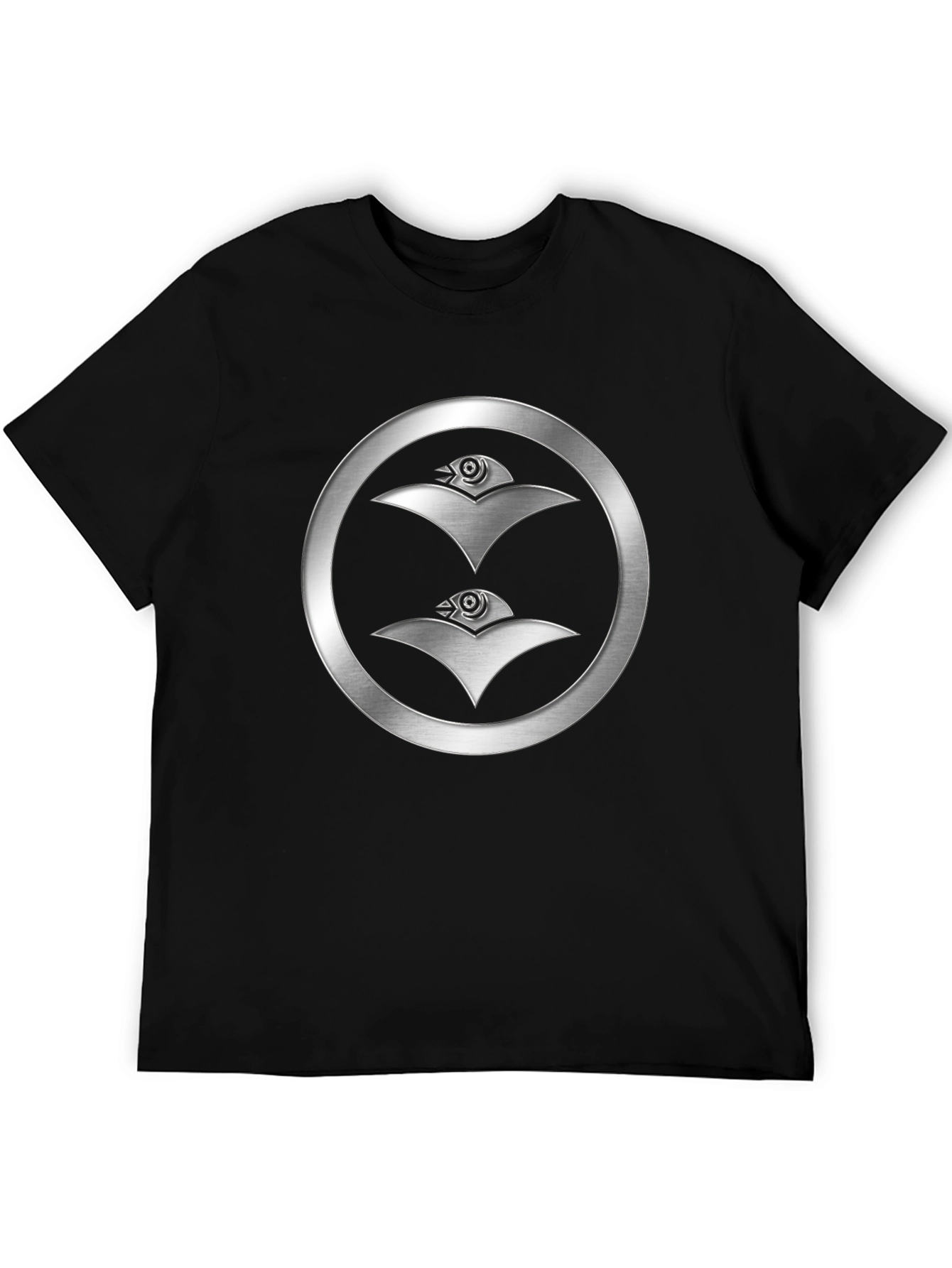 Silver Emblem Black T-Shirt