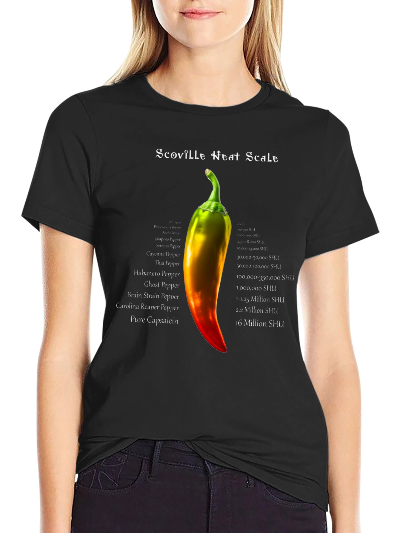 Scoville Heat Scale Pepper T-Shirt