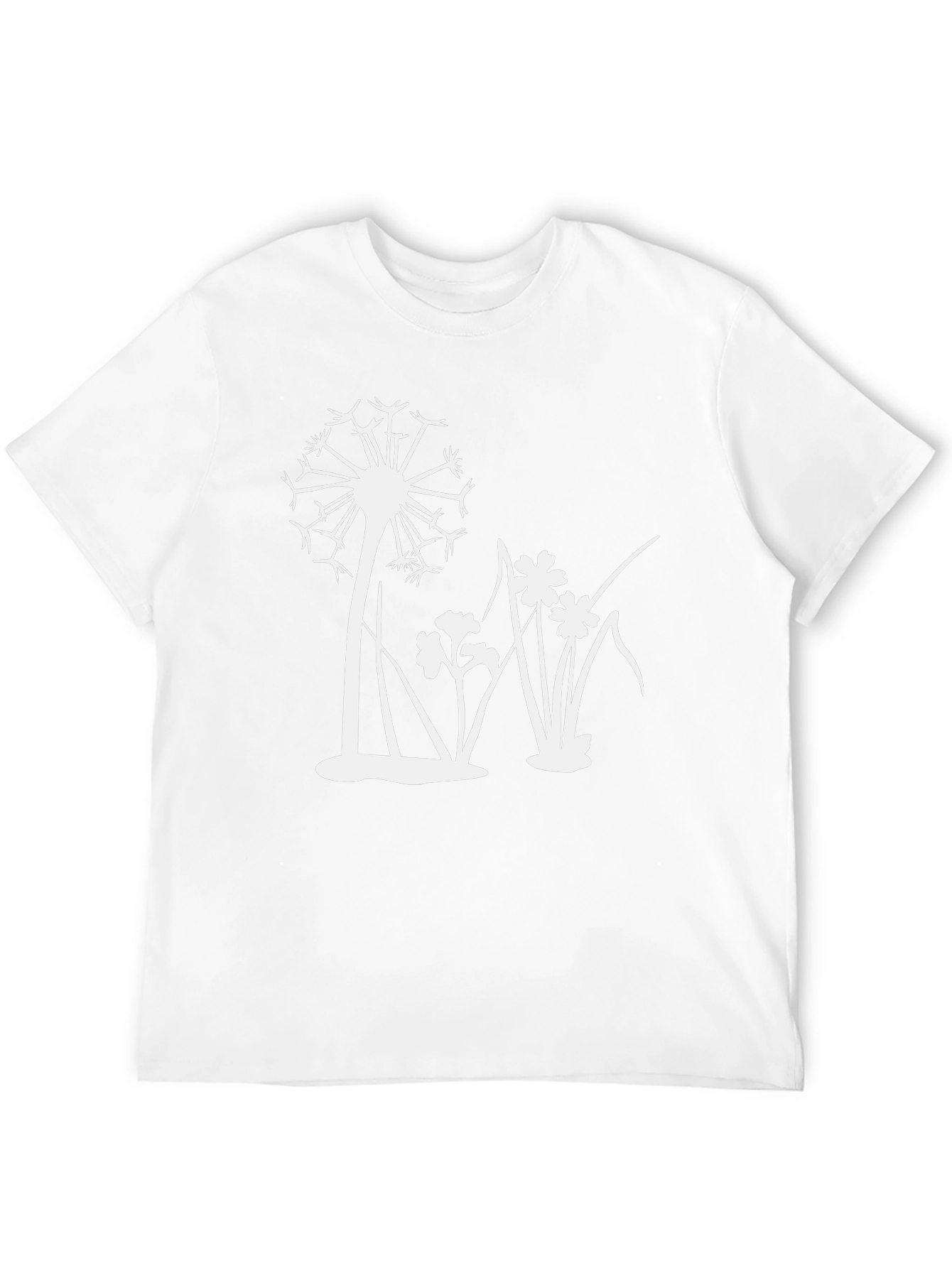 Dandelion Graphic Black T-Shirt