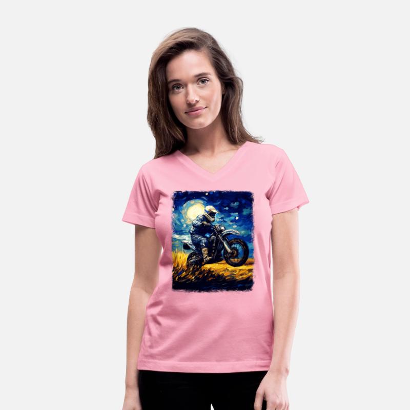 Dirt Bike Motocross Dirt Biking Biker Starry Night