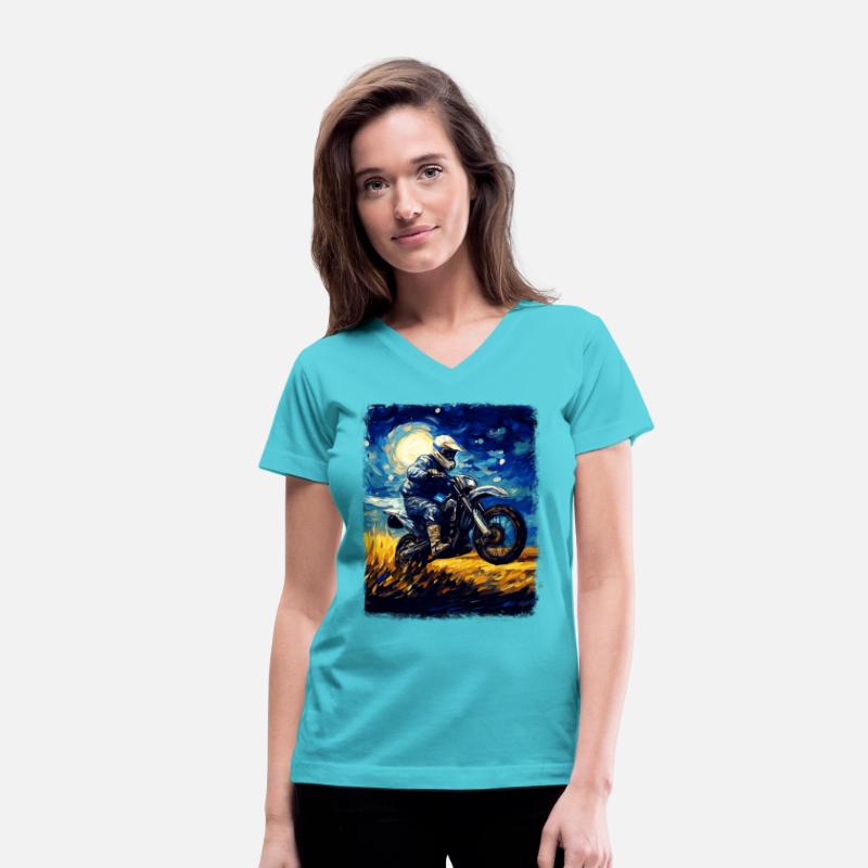 Dirt Bike Motocross Dirt Biking Biker Starry Night