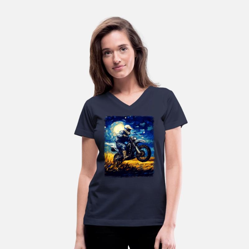 Dirt Bike Motocross Dirt Biking Biker Starry Night