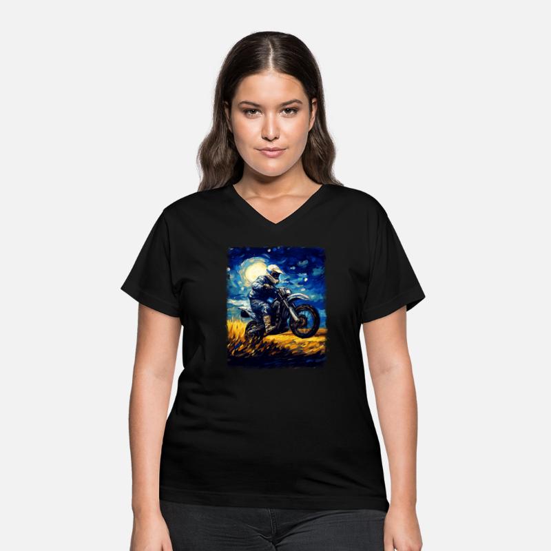 Dirt Bike Motocross Dirt Biking Biker Starry Night