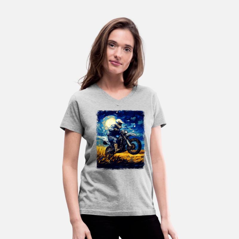 Dirt Bike Motocross Dirt Biking Biker Starry Night