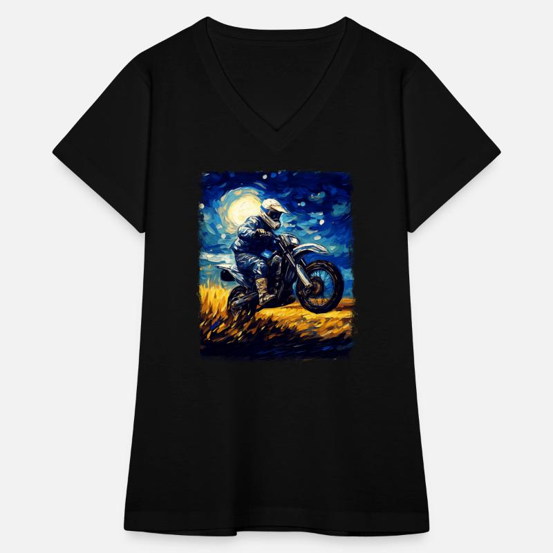 Dirt Bike Motocross Dirt Biking Biker Starry Night