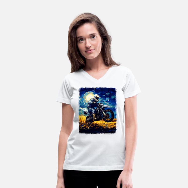 Dirt Bike Motocross Dirt Biking Biker Starry Night