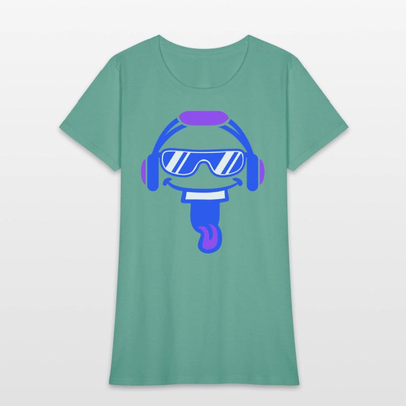 DJ Face Laughing Happy Head Sunglasses Music Party