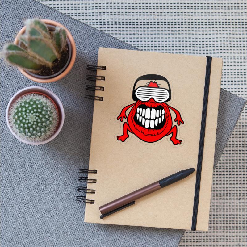 DJ Red Horror Teeth Monster Halloween Music Party