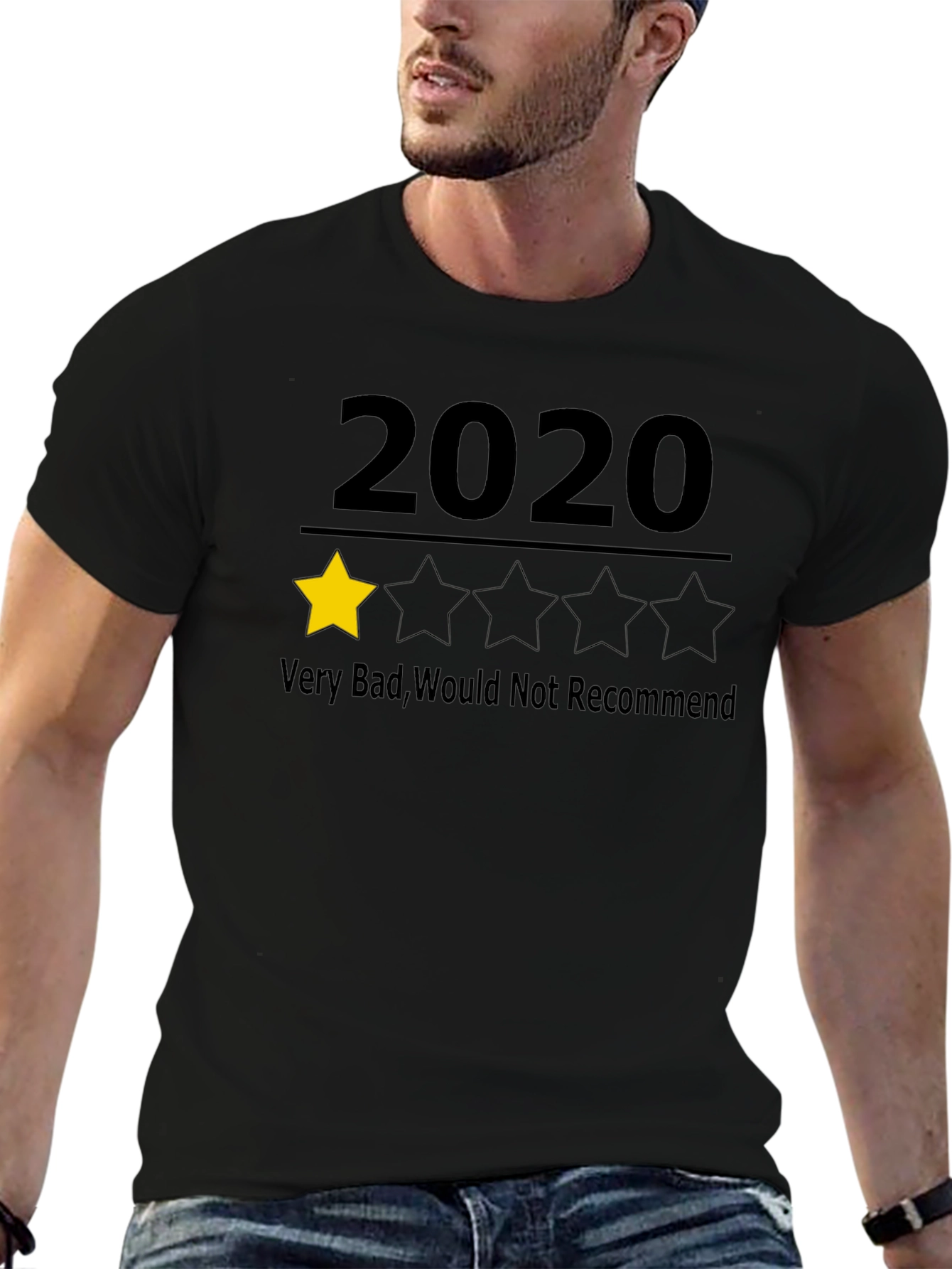 2020 One-Star Review Graphic Tee - Funny Sarcastic T-Shirt