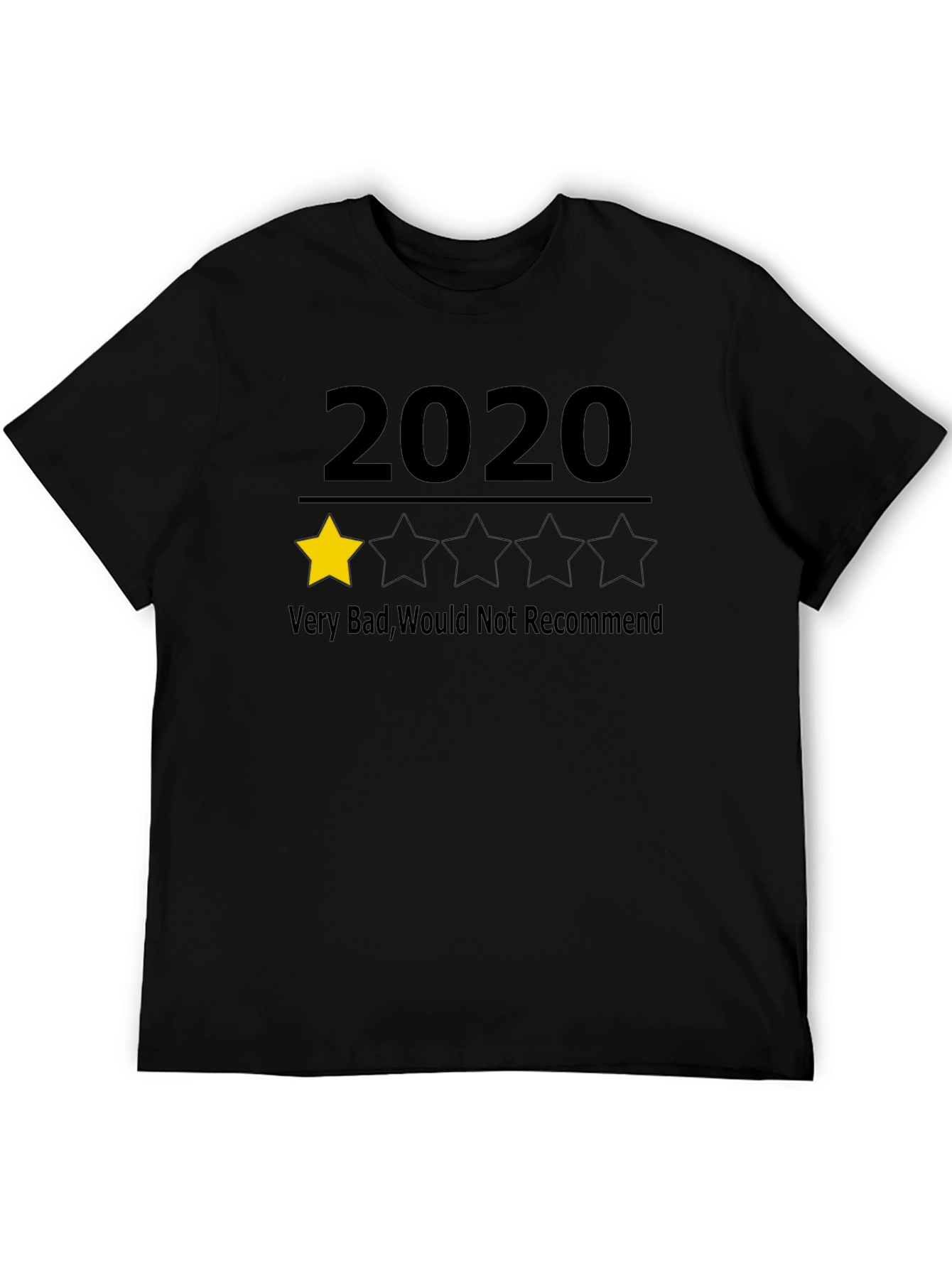 2020 One-Star Review Graphic Tee - Funny Sarcastic T-Shirt
