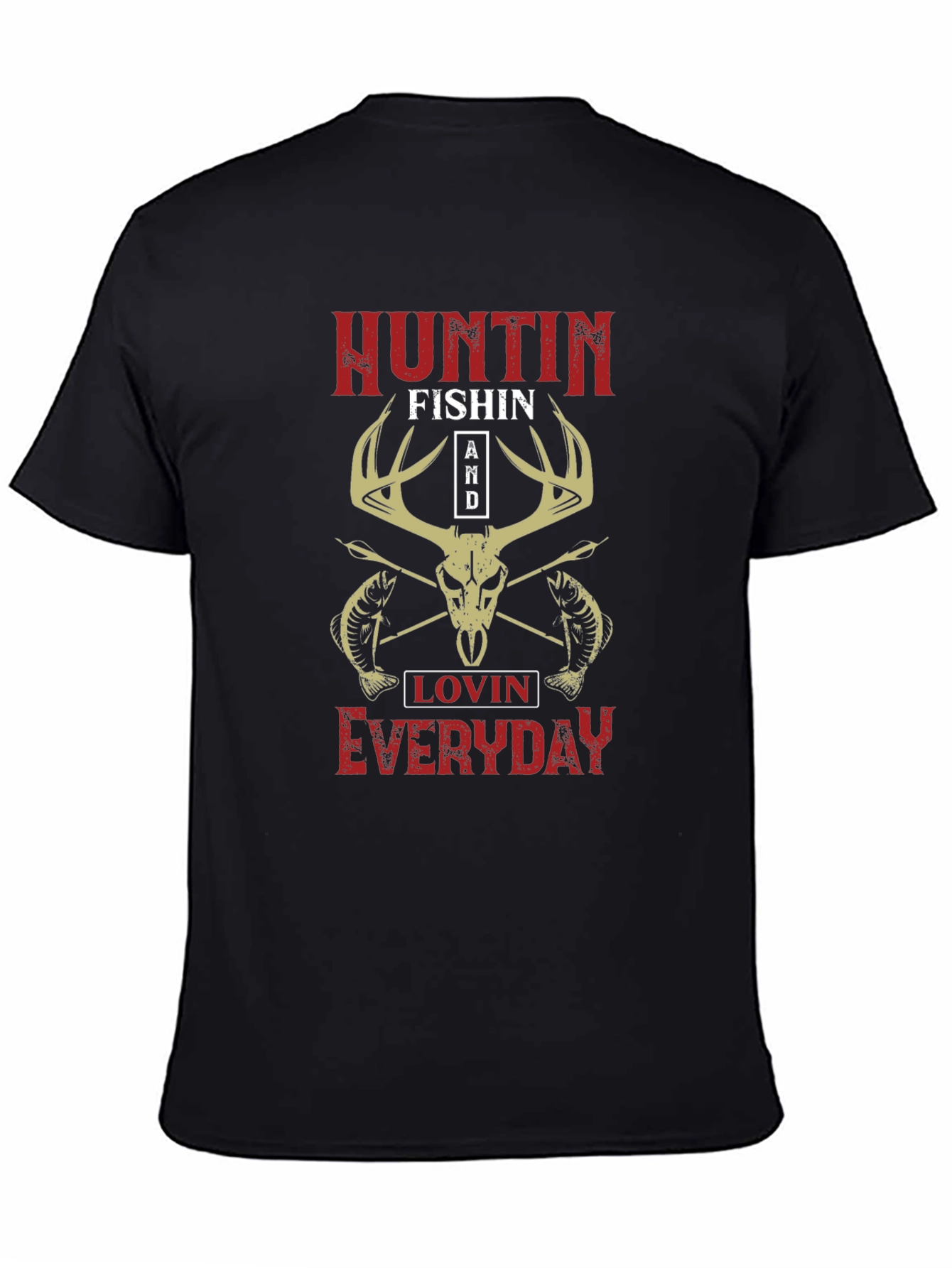 Hunting Fishing Everyday Graphic Tee