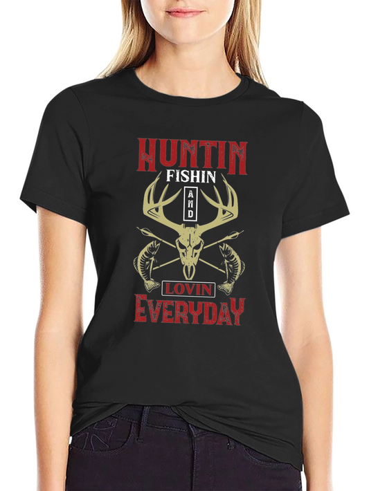 Hunting Fishing Everyday Graphic Tee