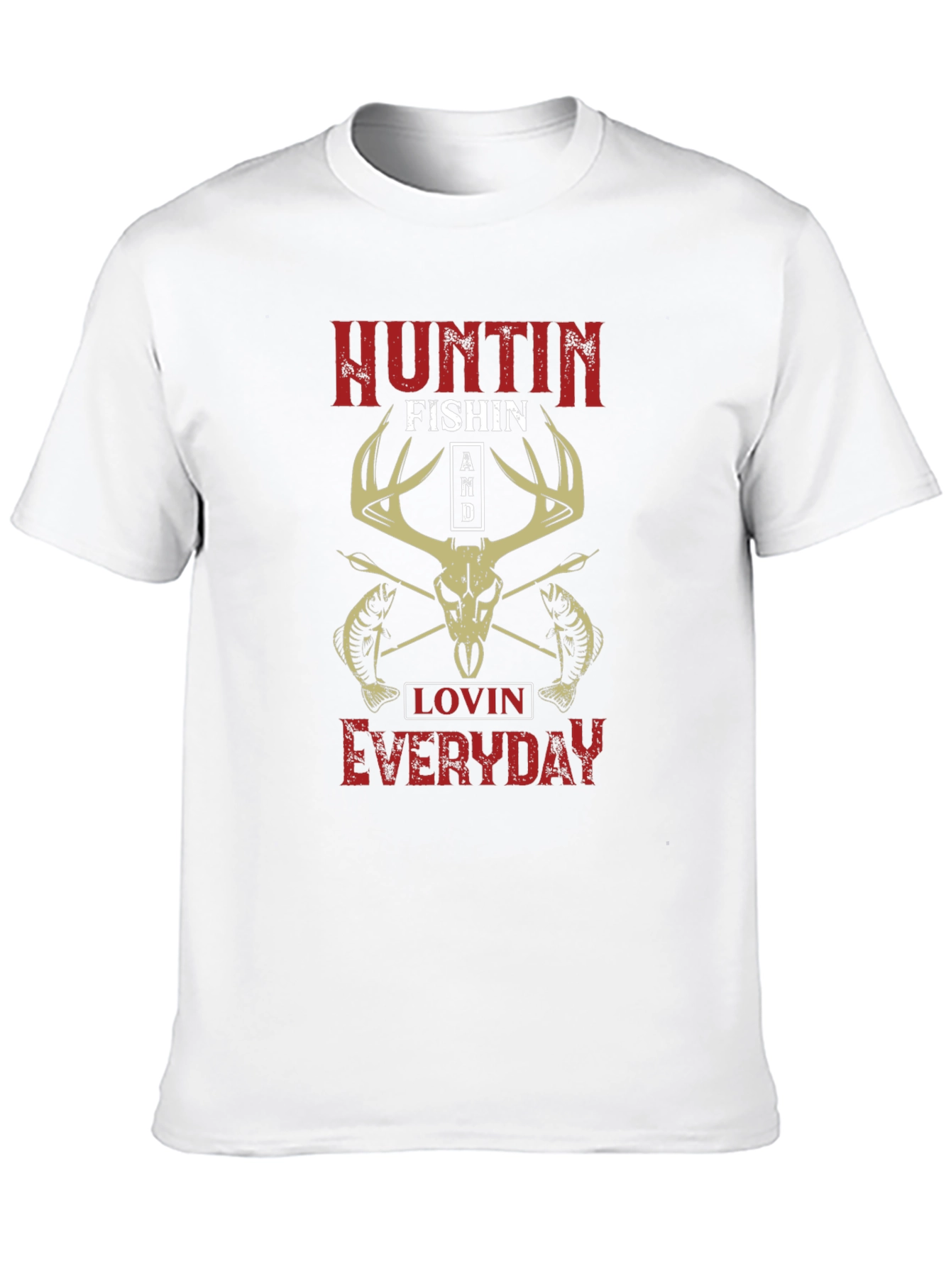 Hunting Fishing Everyday Graphic Tee