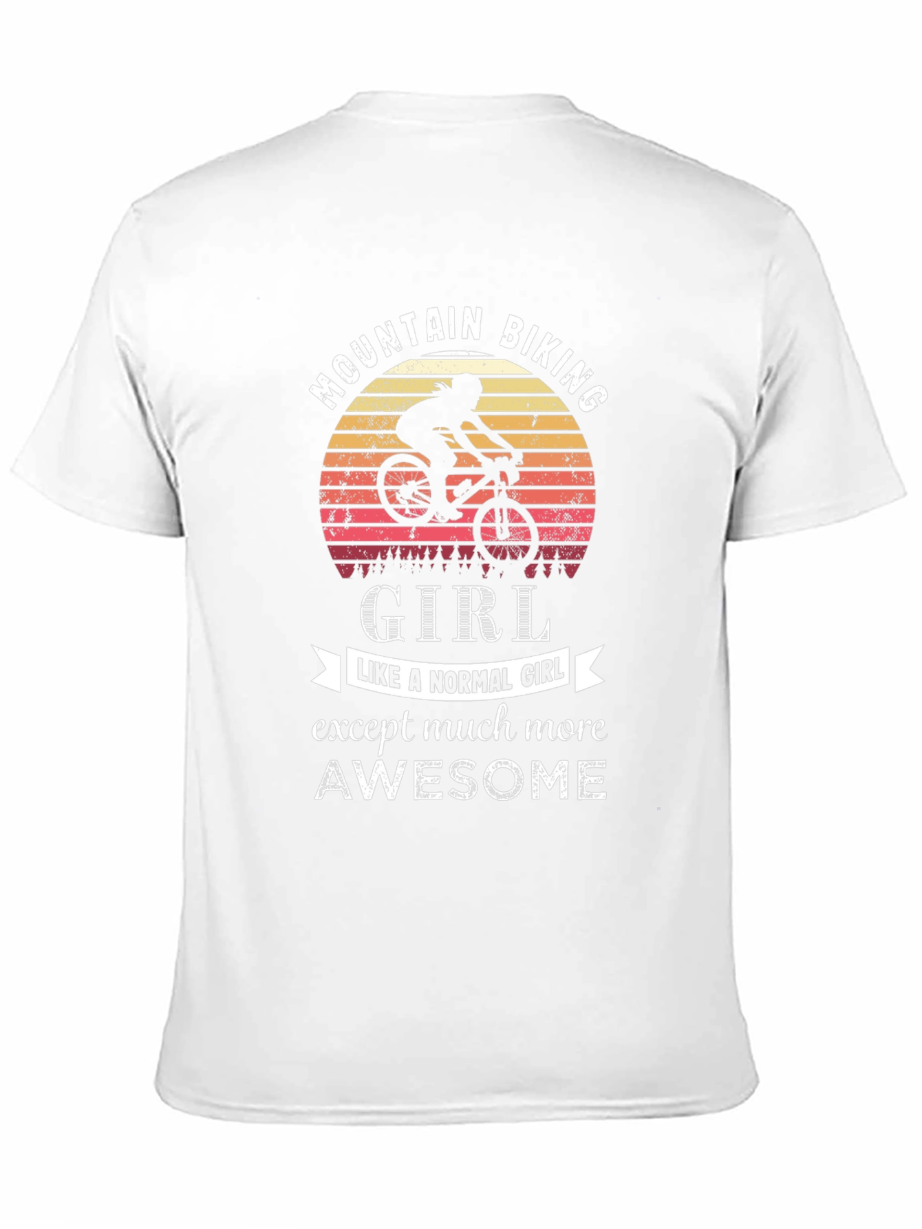 Mountain Biking Girl T-Shirt - Awesome Biker Tee