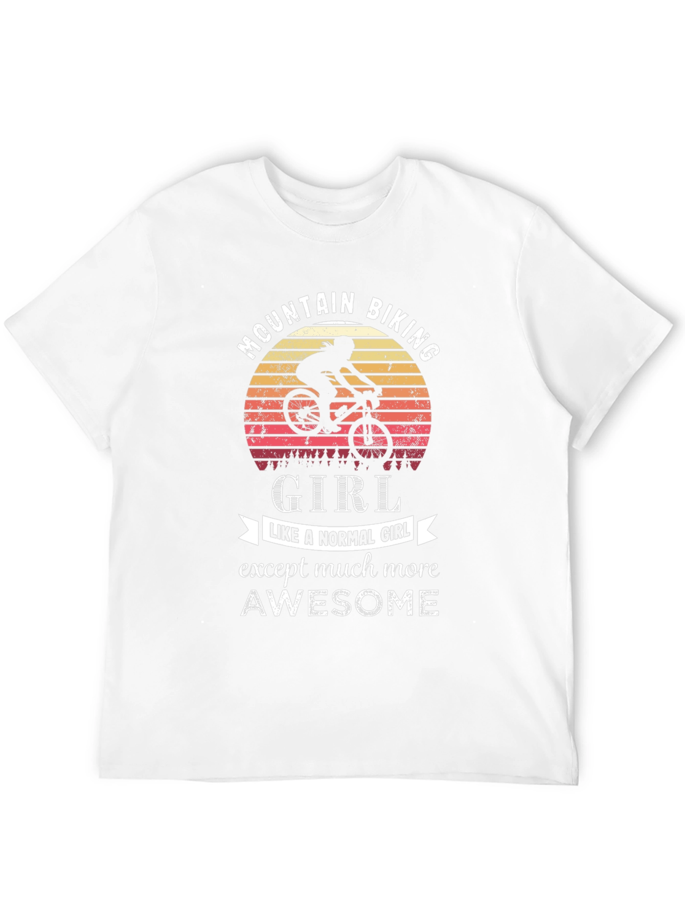 Mountain Biking Girl T-Shirt - Awesome Biker Tee