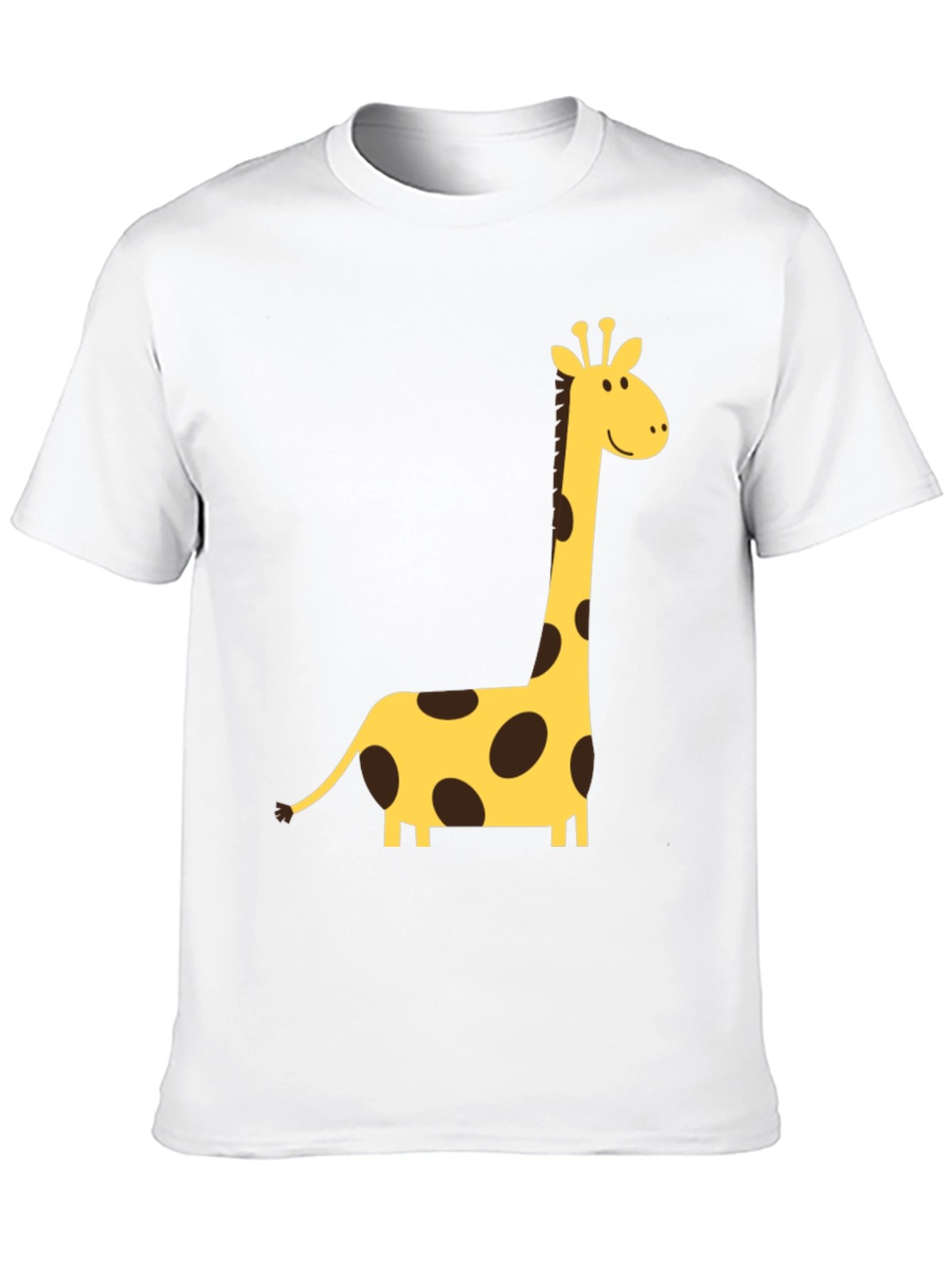 Giraffe Graphic Tee - Black Crew Neck T-Shirt