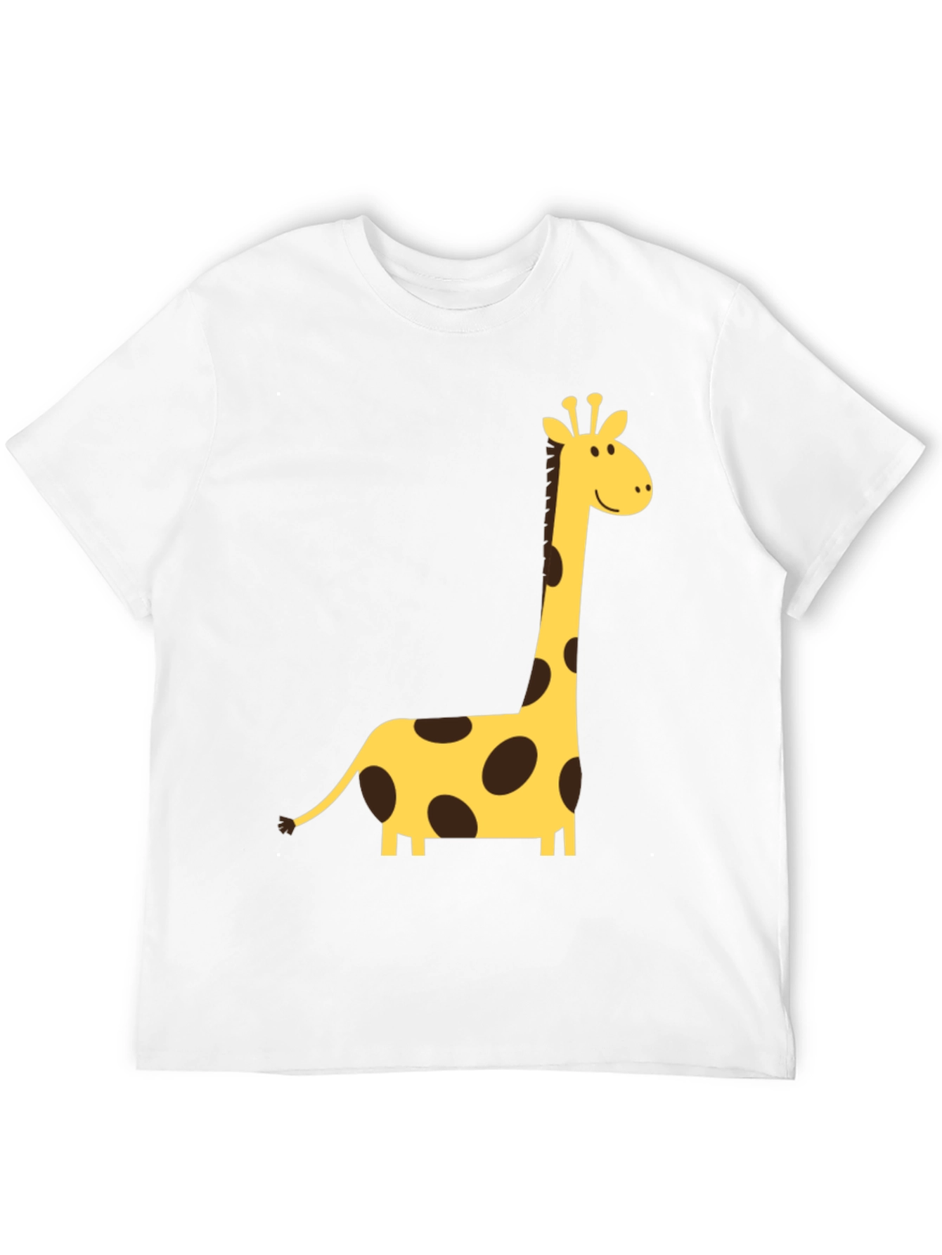 Giraffe Graphic Tee - Black Crew Neck T-Shirt