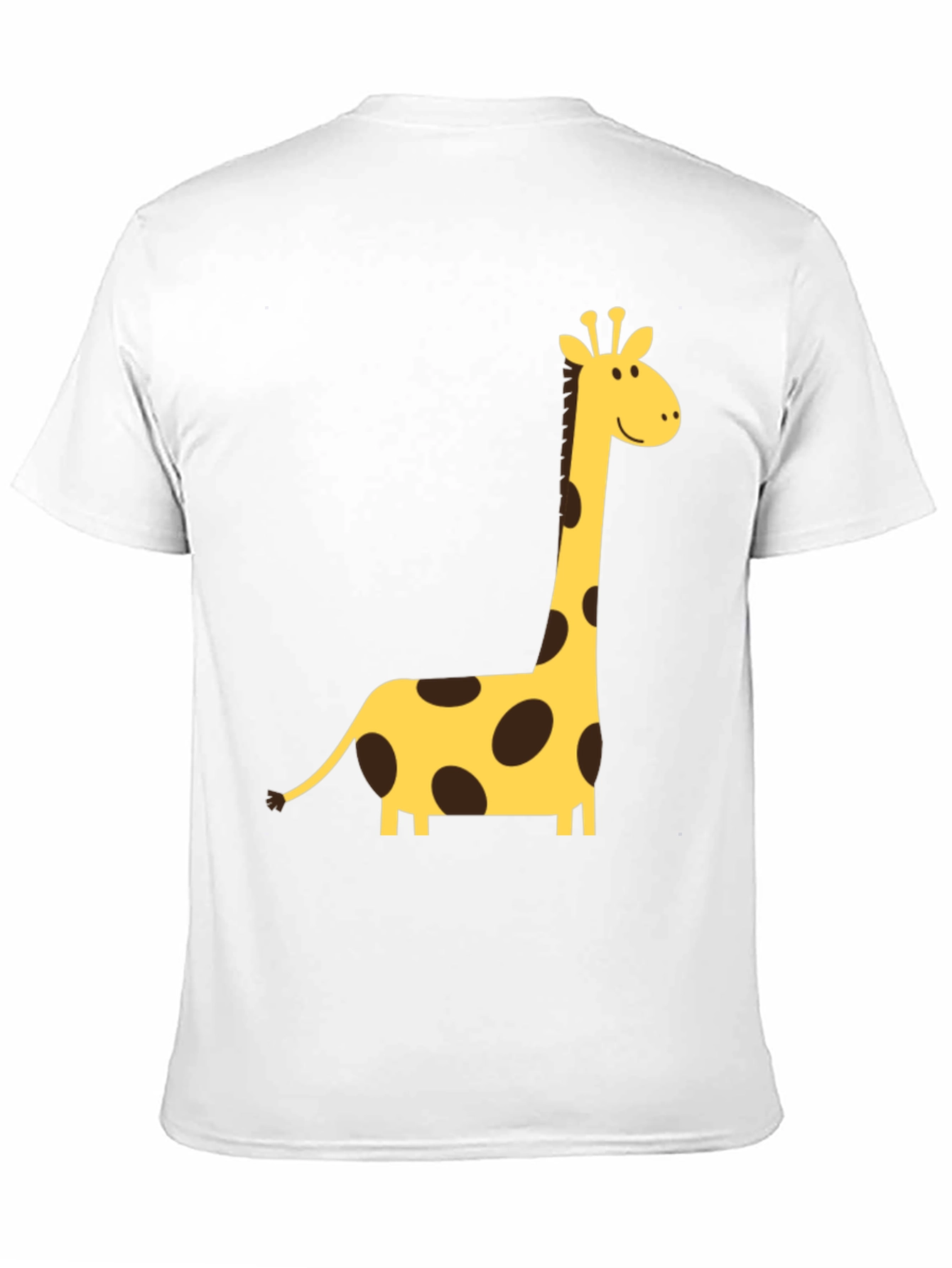 Giraffe Graphic Tee - Black Crew Neck T-Shirt
