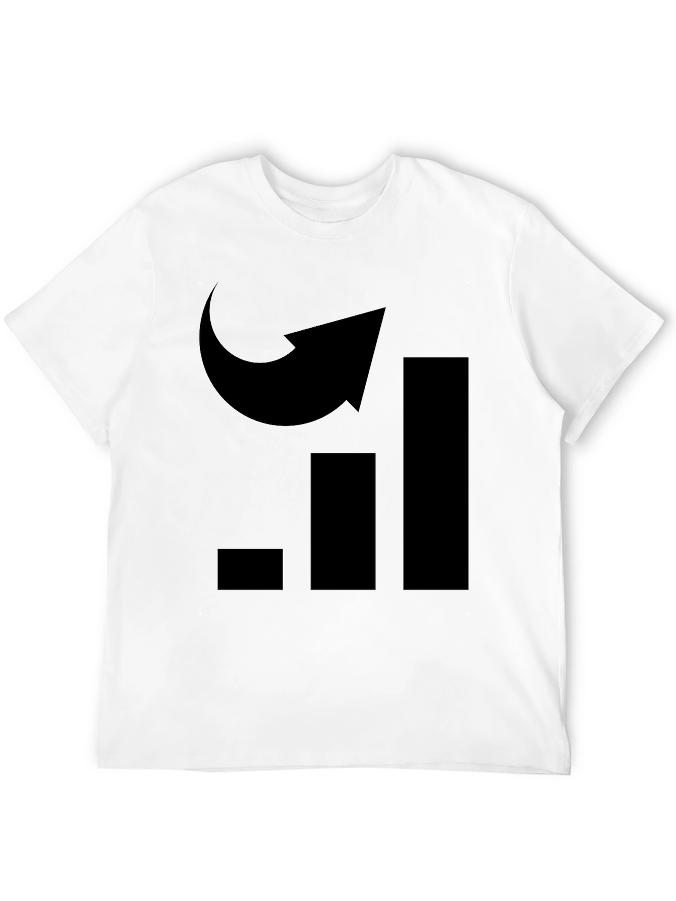 Uplifting Graph Arrow Tee - Black Graphic T-Shirt