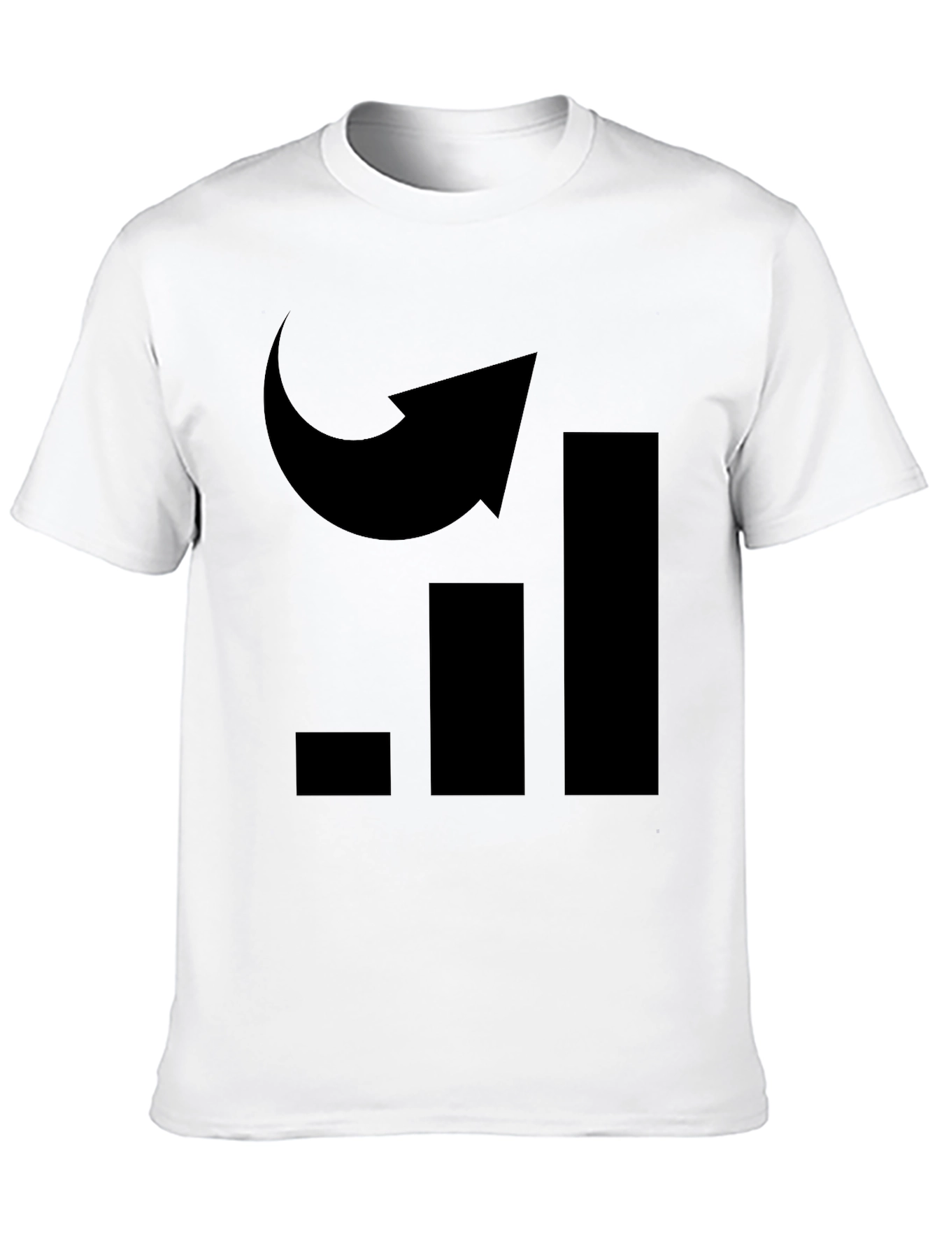 Uplifting Graph Arrow Tee - Black Graphic T-Shirt