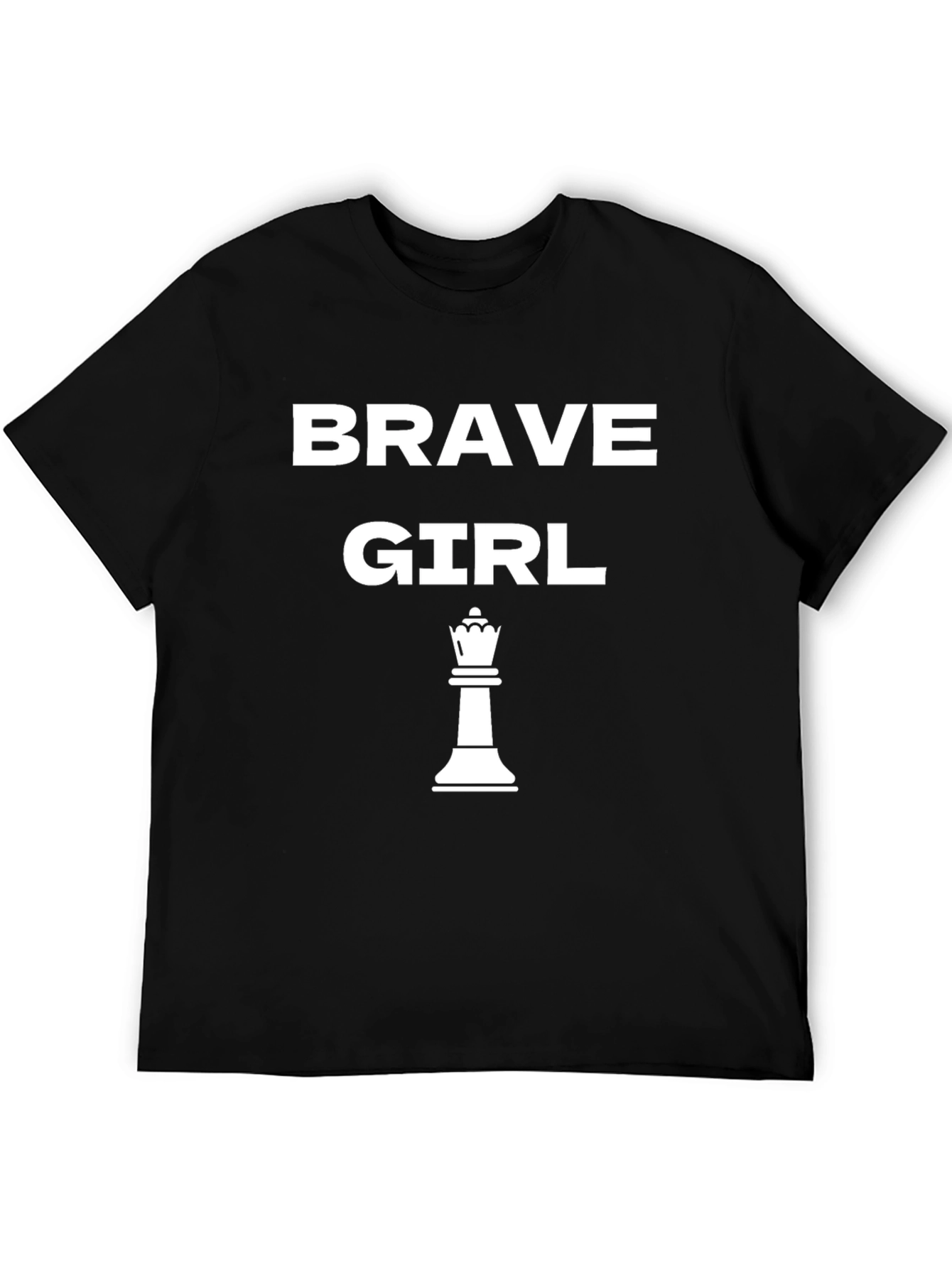 Brave Girl Queen Chess Piece Graphic T-Shirt