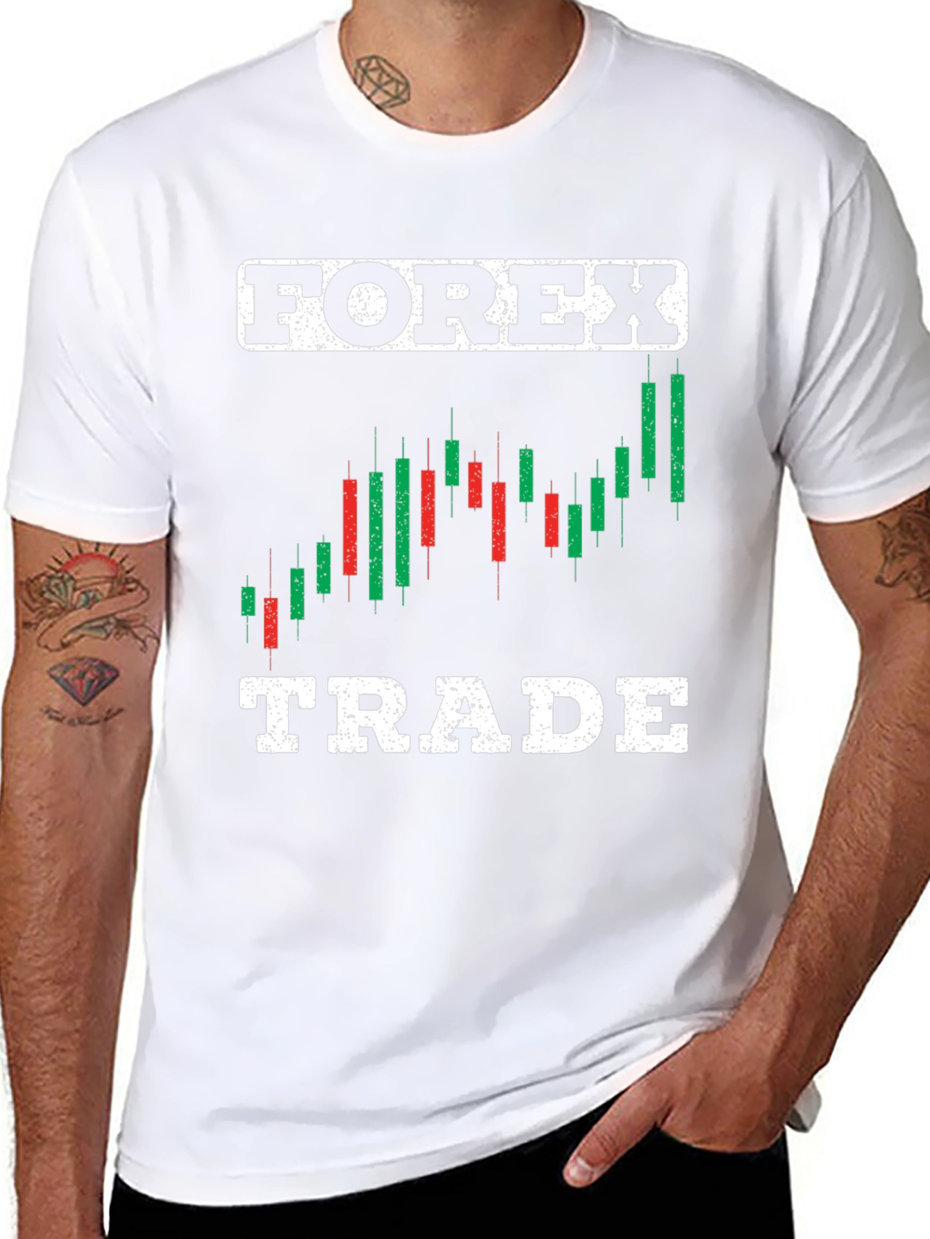 Forex Trade T-Shirt: Candlestick Chart Trading Apparel
