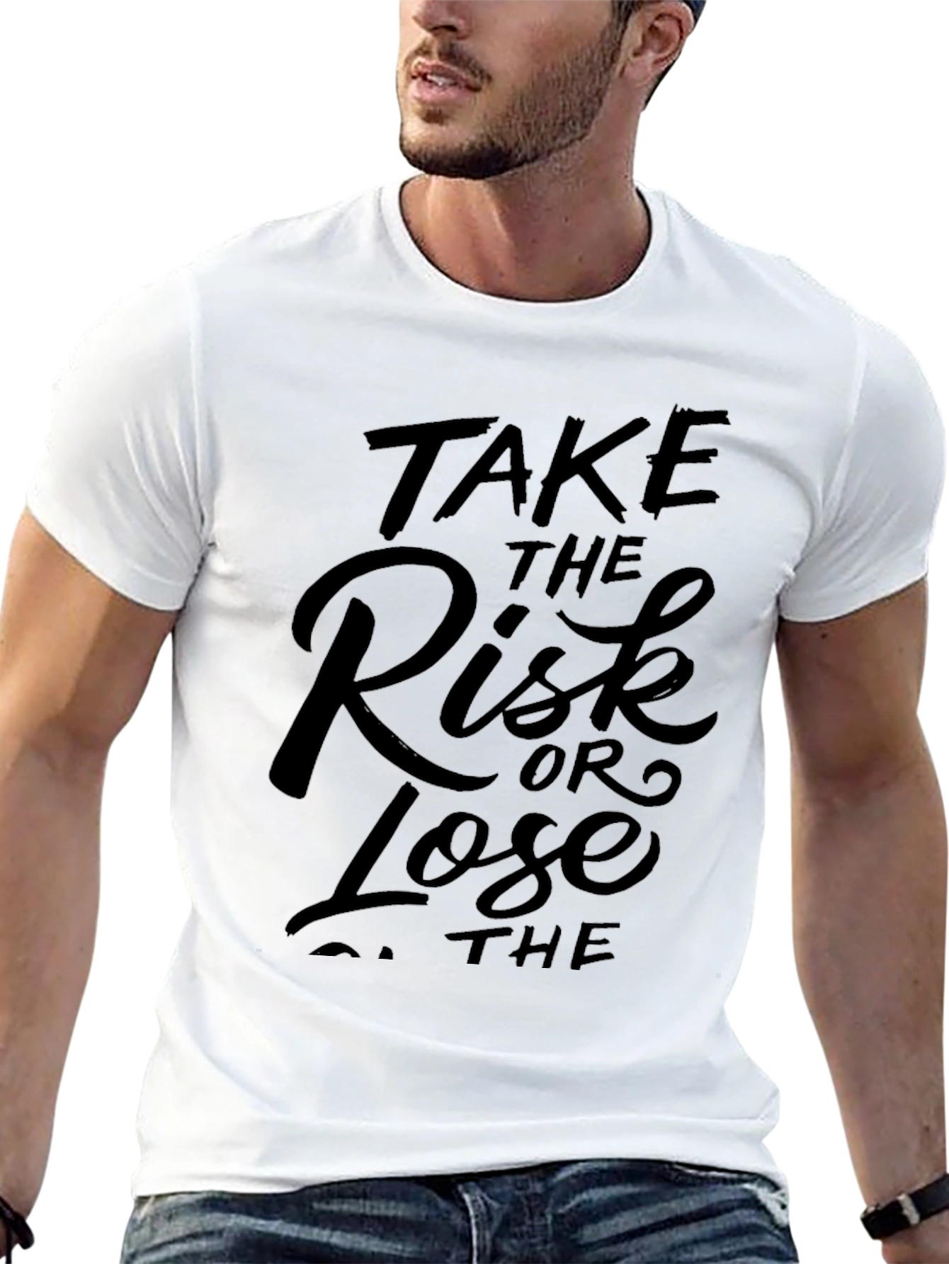 Take the Risk Tee - Motivational Black T-Shirt
