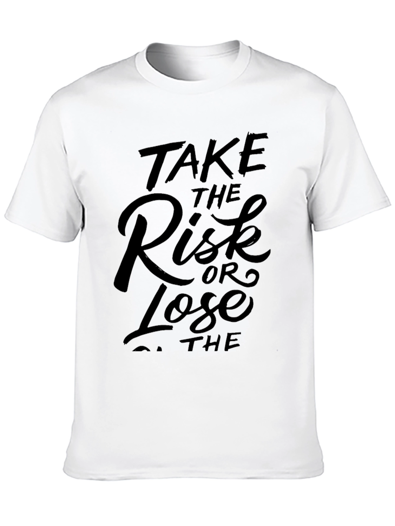 Take the Risk Tee - Motivational Black T-Shirt