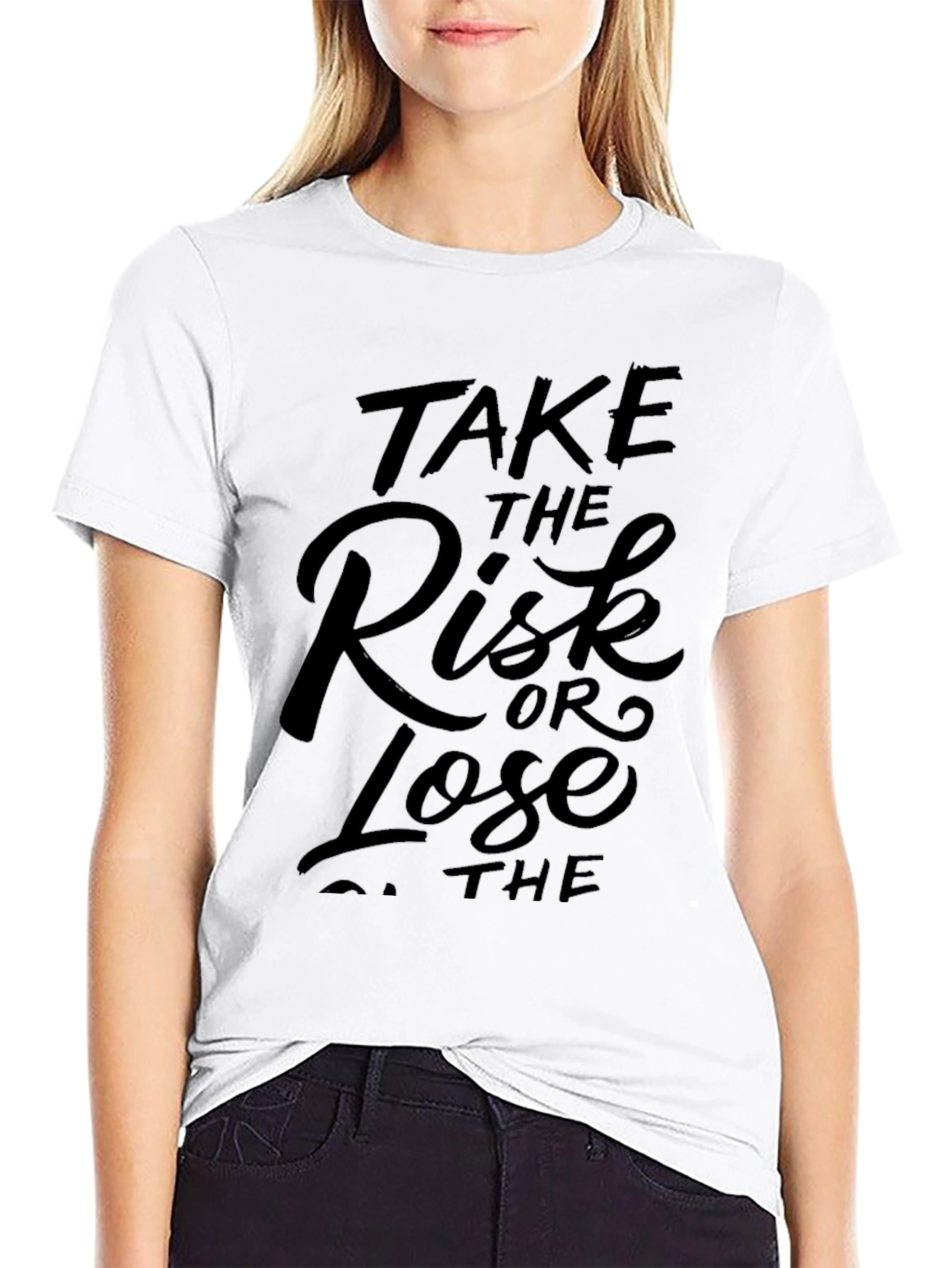 Take the Risk Tee - Motivational Black T-Shirt