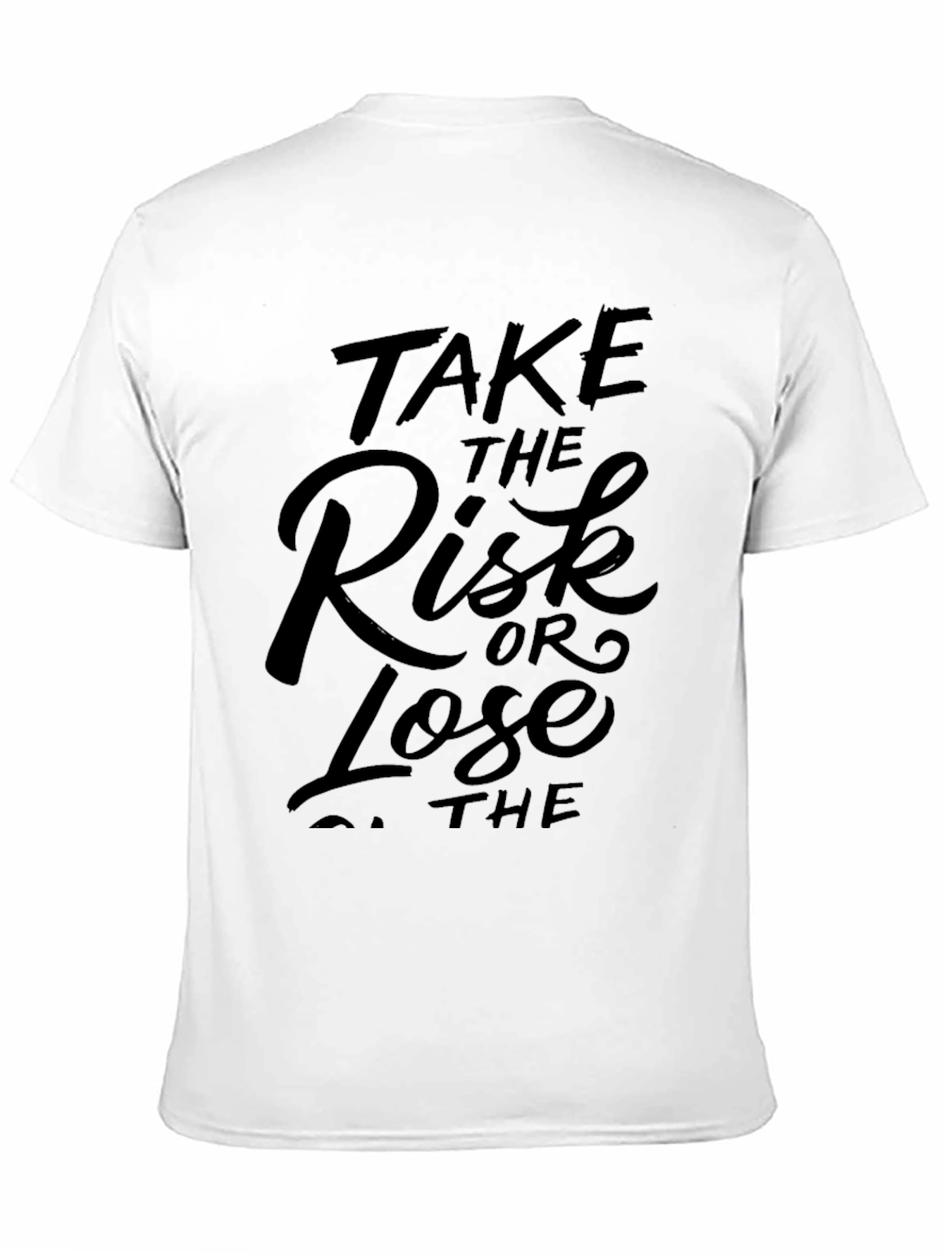 Take the Risk Tee - Motivational Black T-Shirt